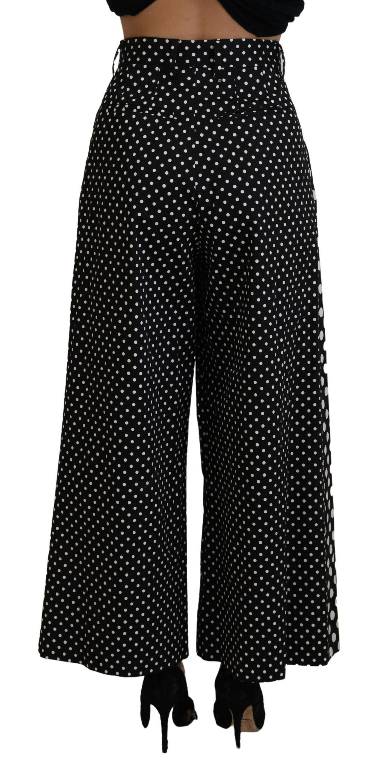 Multicolor Polka Dots High Waist Broek