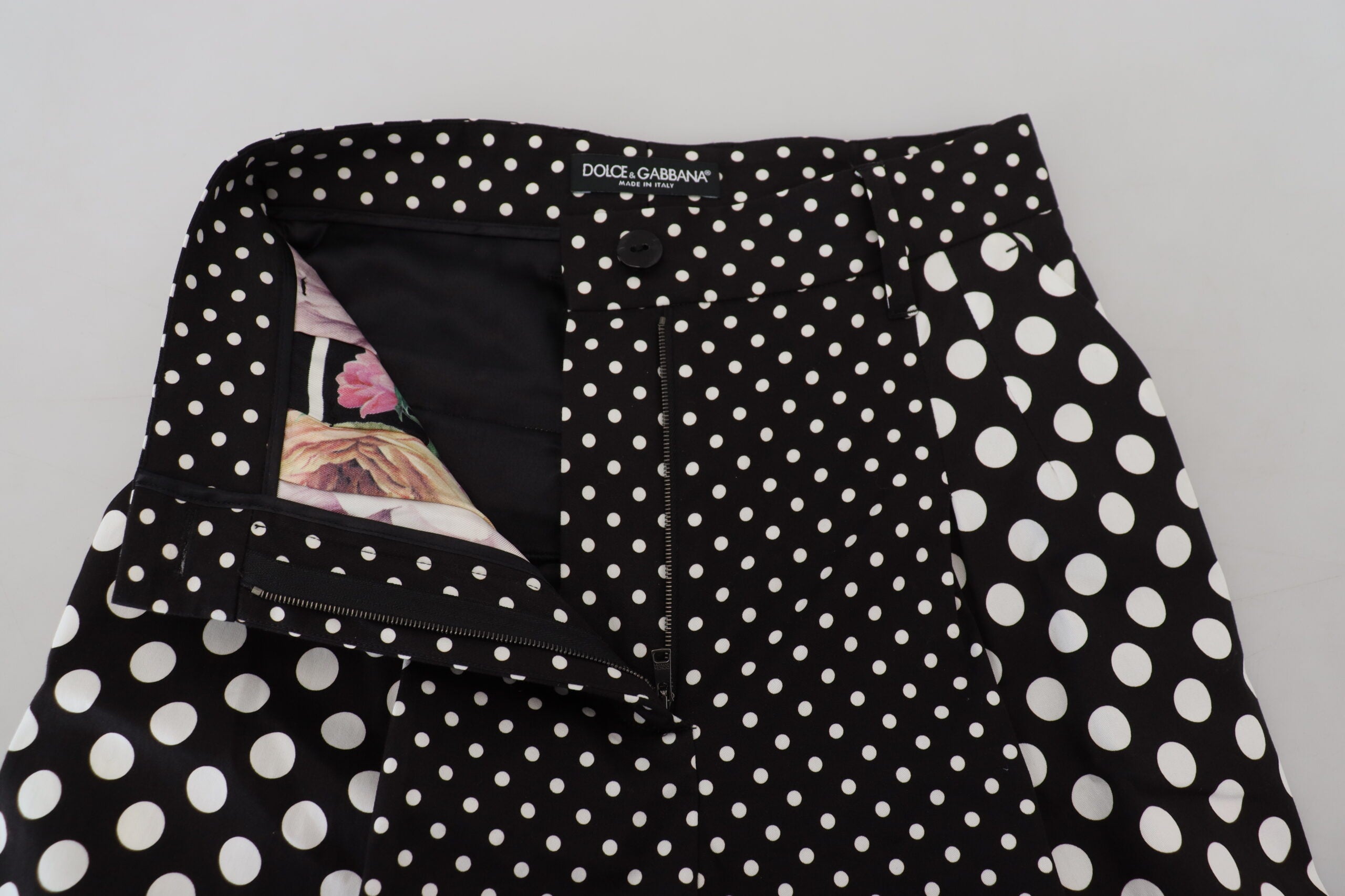 Multicolor Polka Dots High Waist Broek