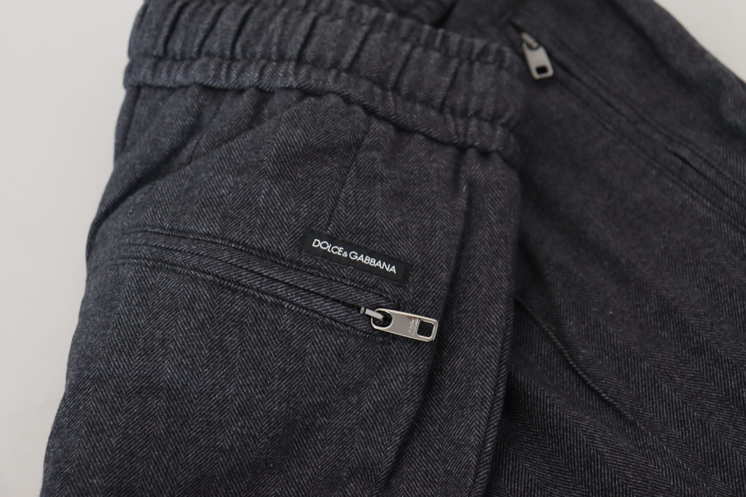 Grijze katoenen joggingbroek voor heren
