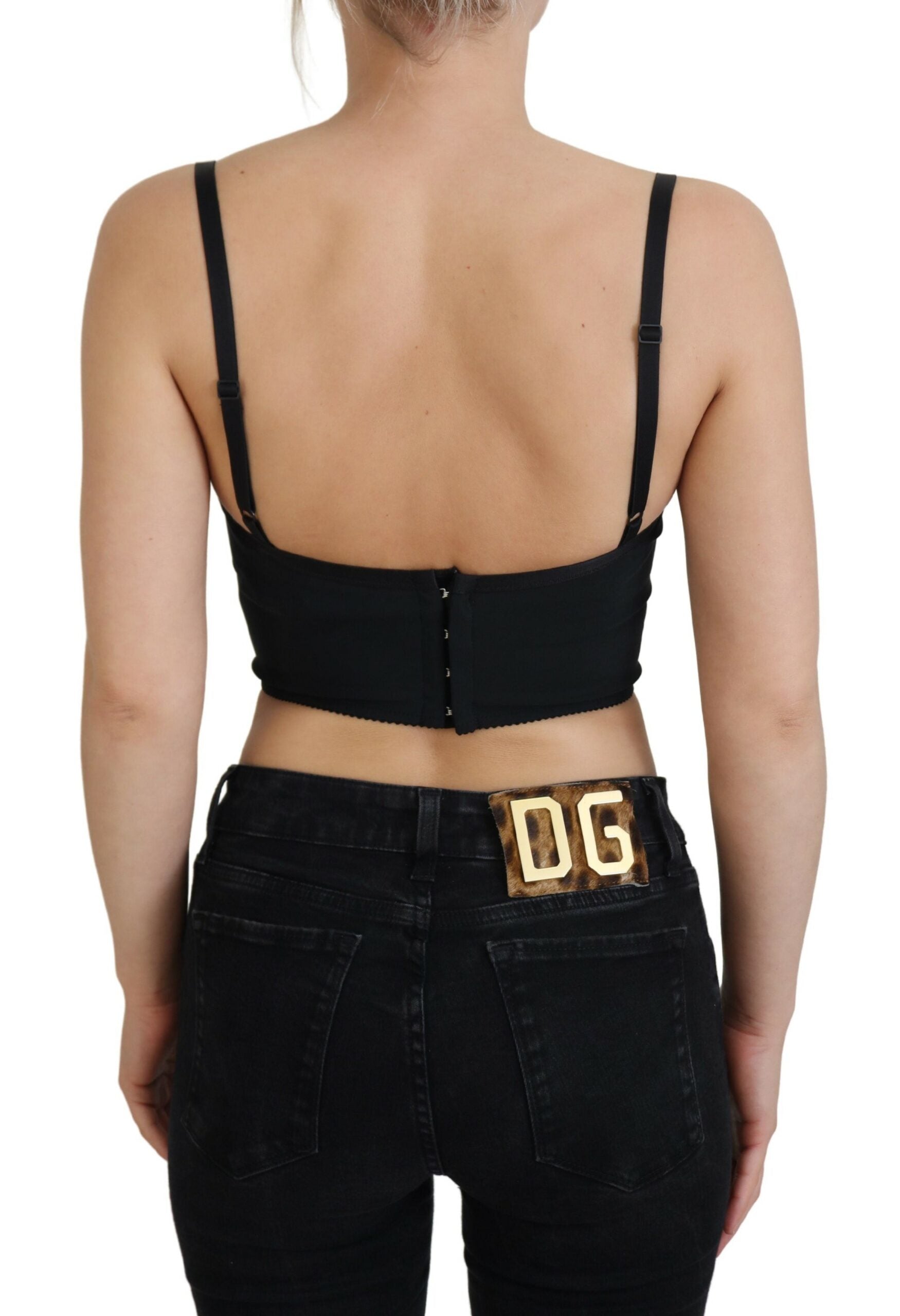 Roze luipaardprint cropped bustier korset top