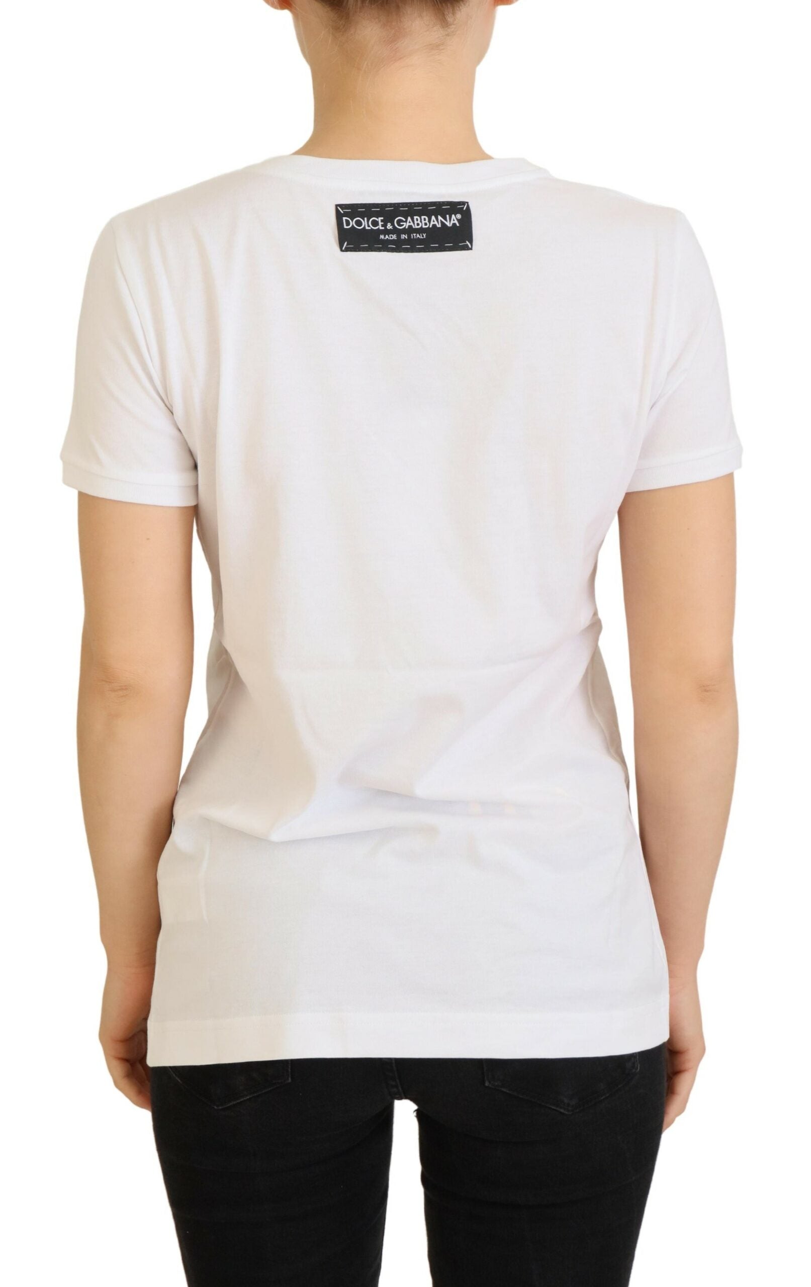 T-shirt Top Wit Gestructureerd Korte Mouw