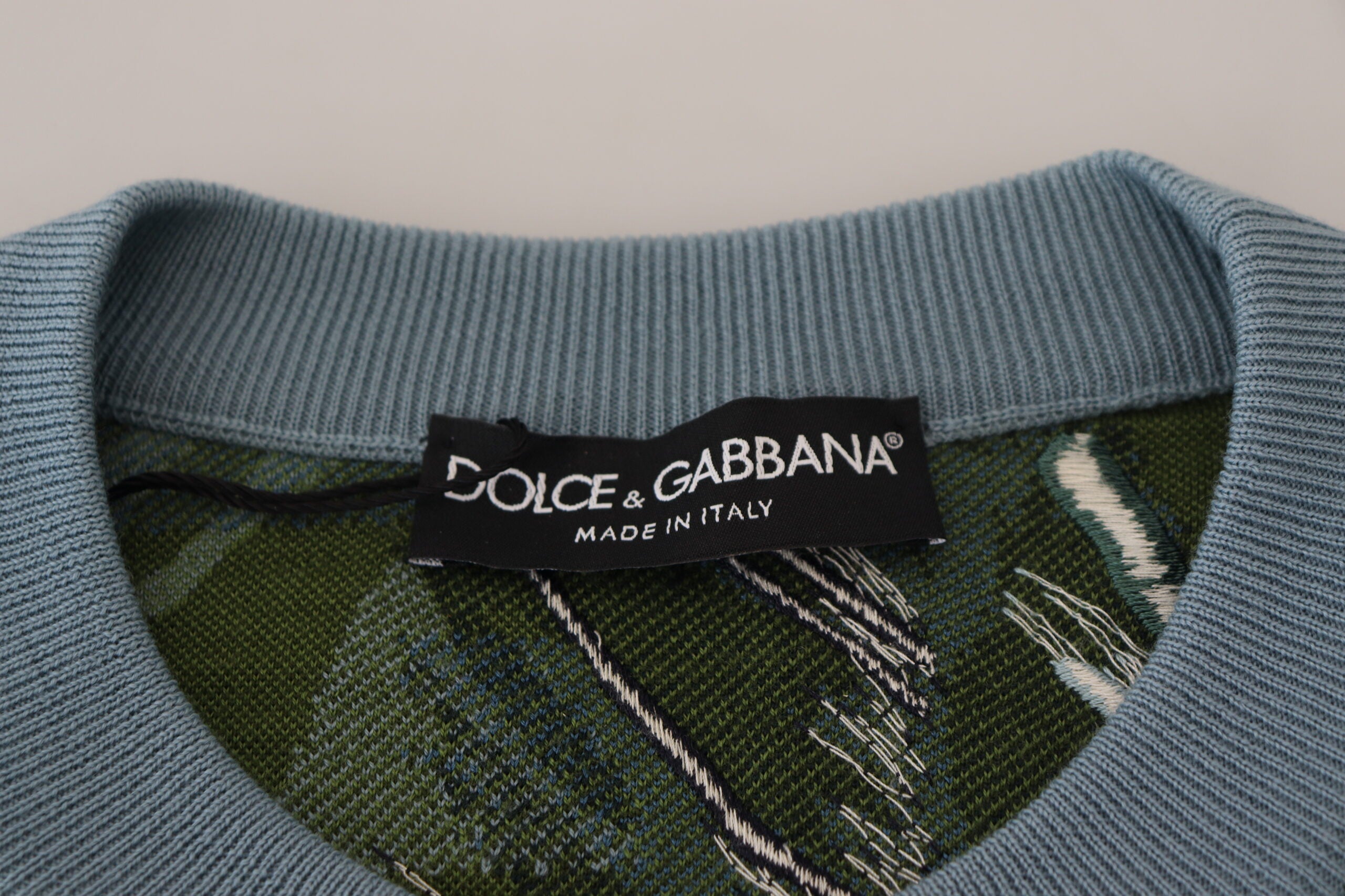 Multicolor Jungle Wool Pullover Logo Trui