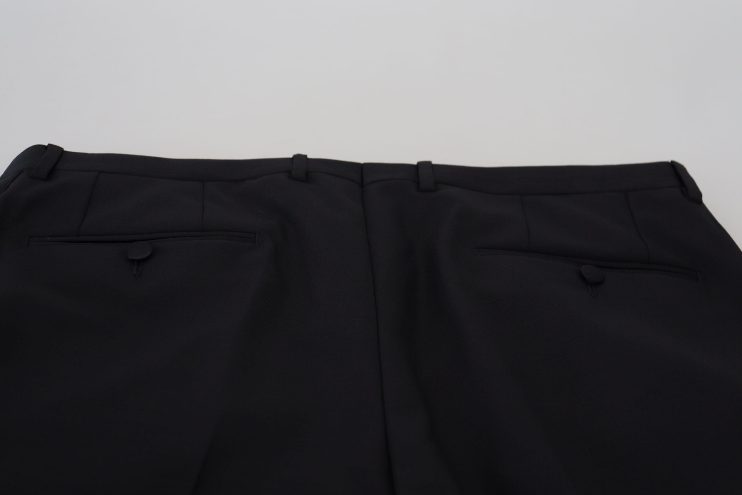 Zwarte wollen chino-jurk formele broek