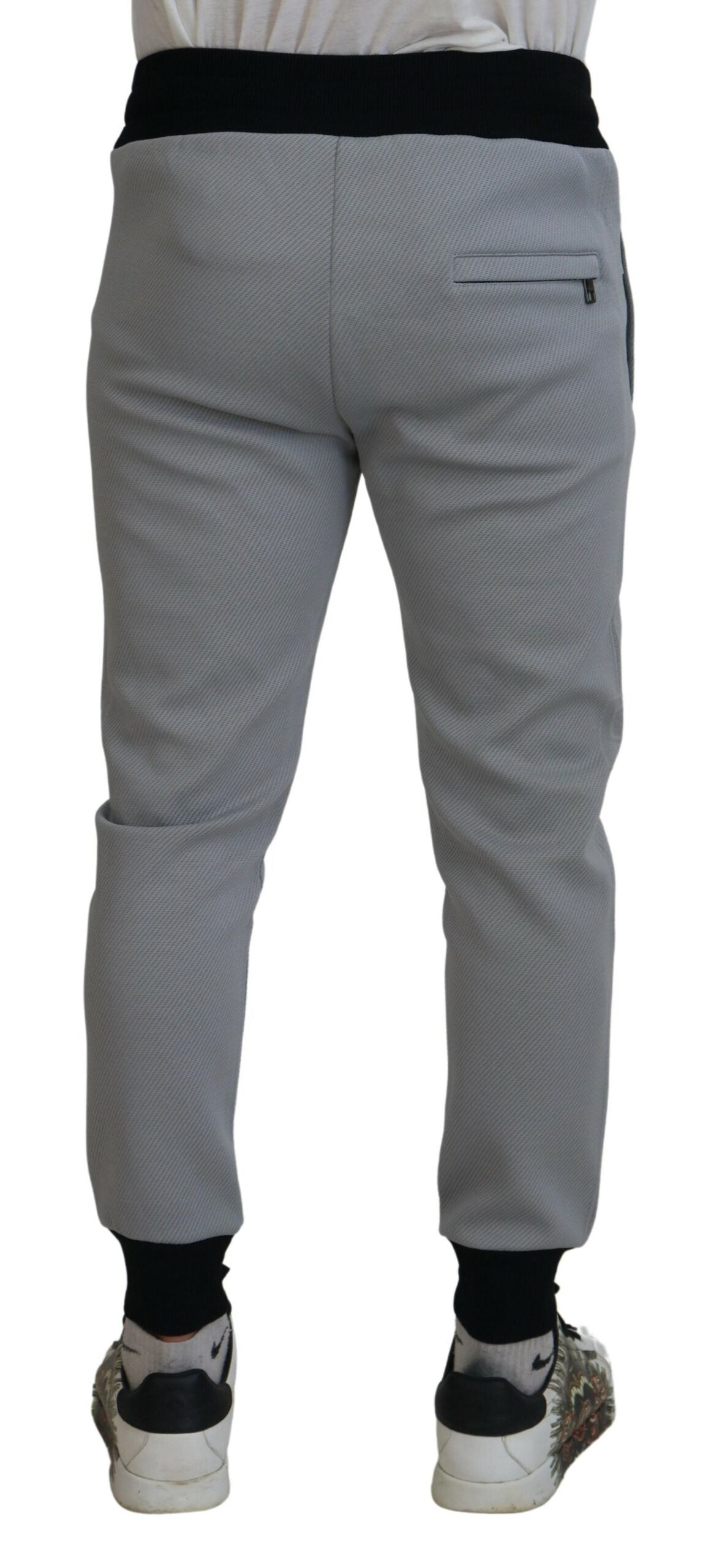 Grijze polyester joggingbroek