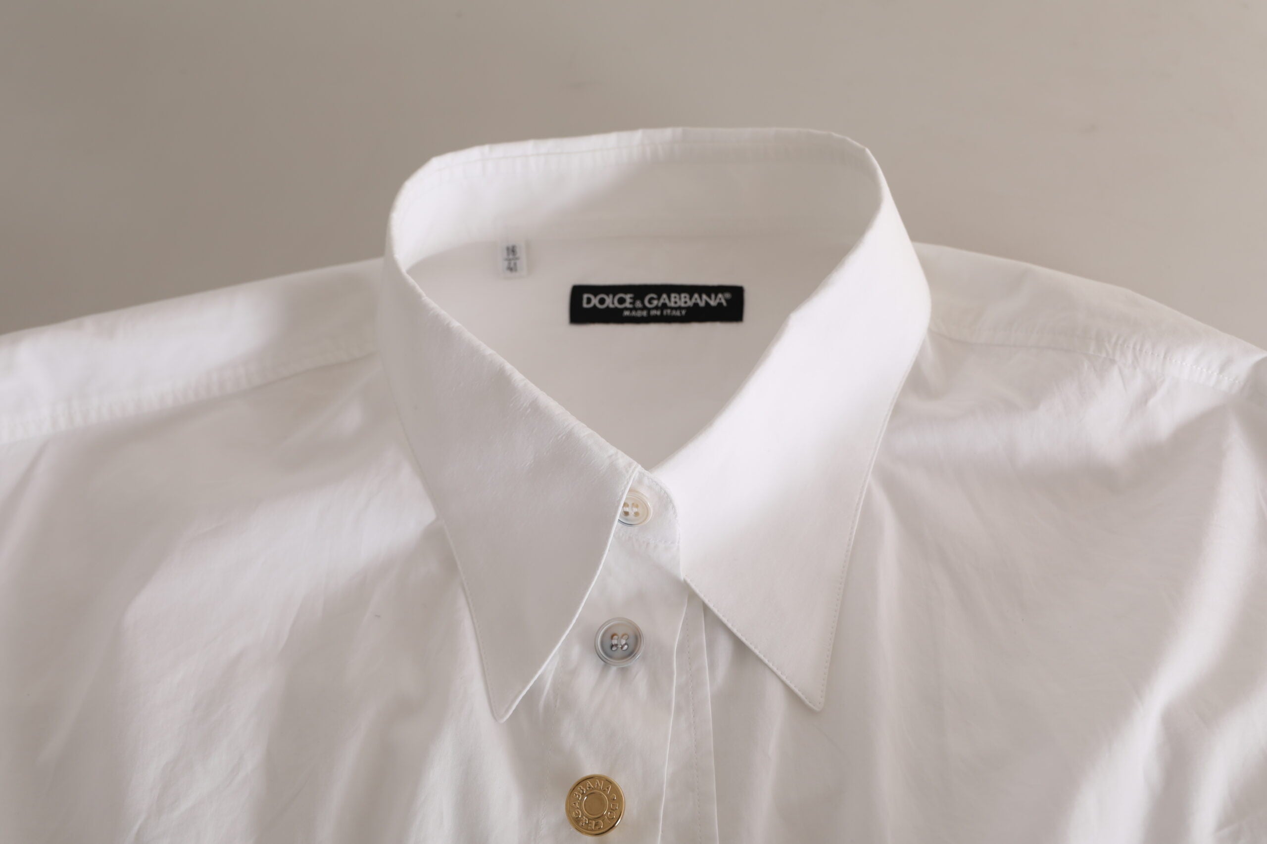 Wit logo katoenen casual overhemd met lange mouwen
