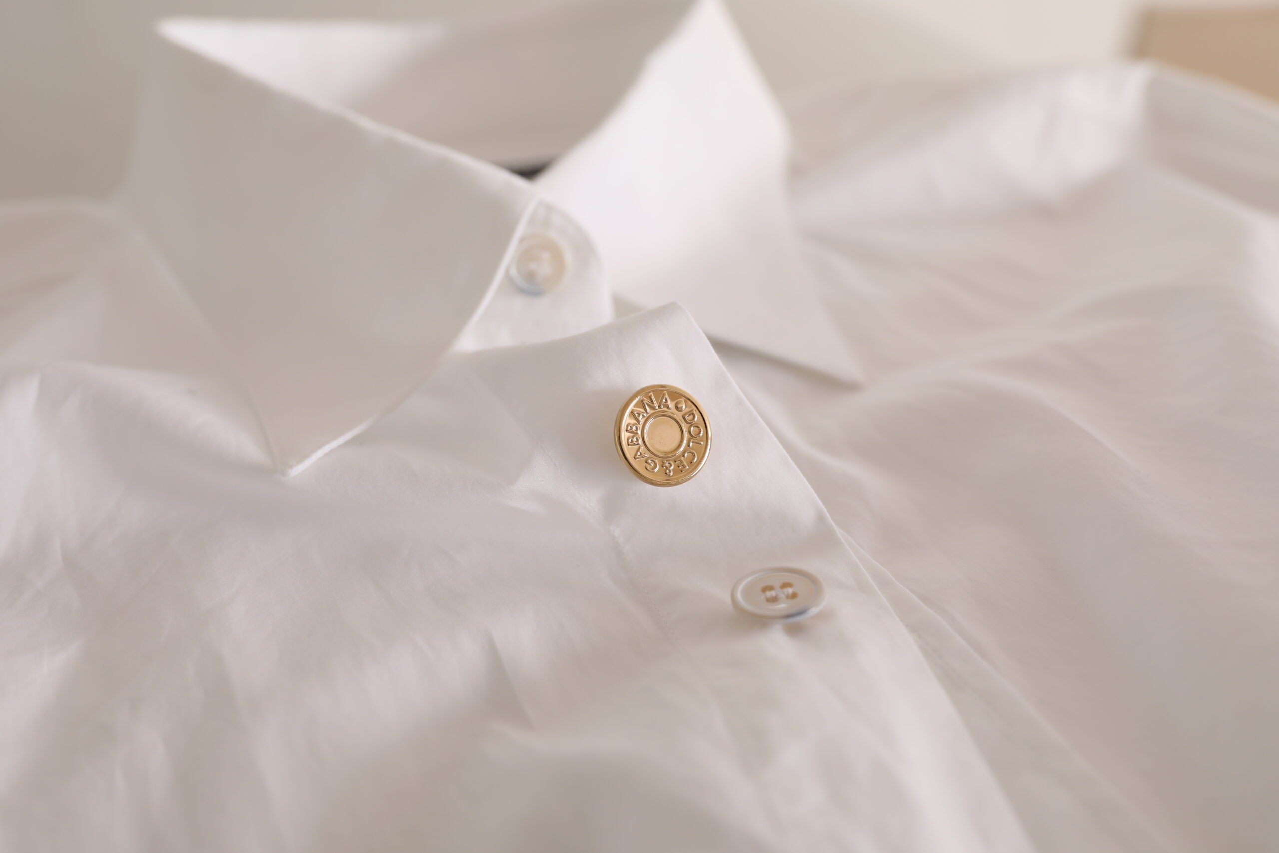 Wit logo katoenen casual overhemd met lange mouwen