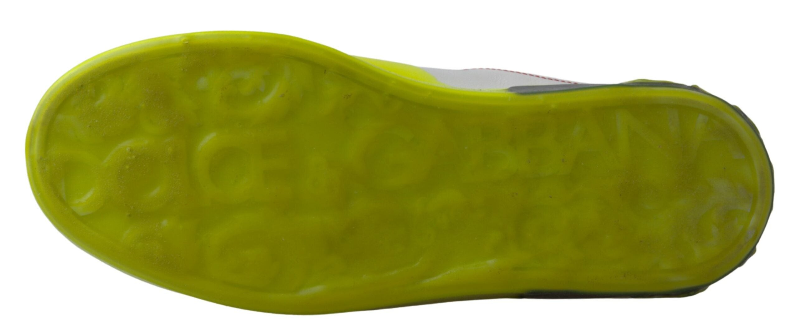 Witte gele Portofino leren sneakers