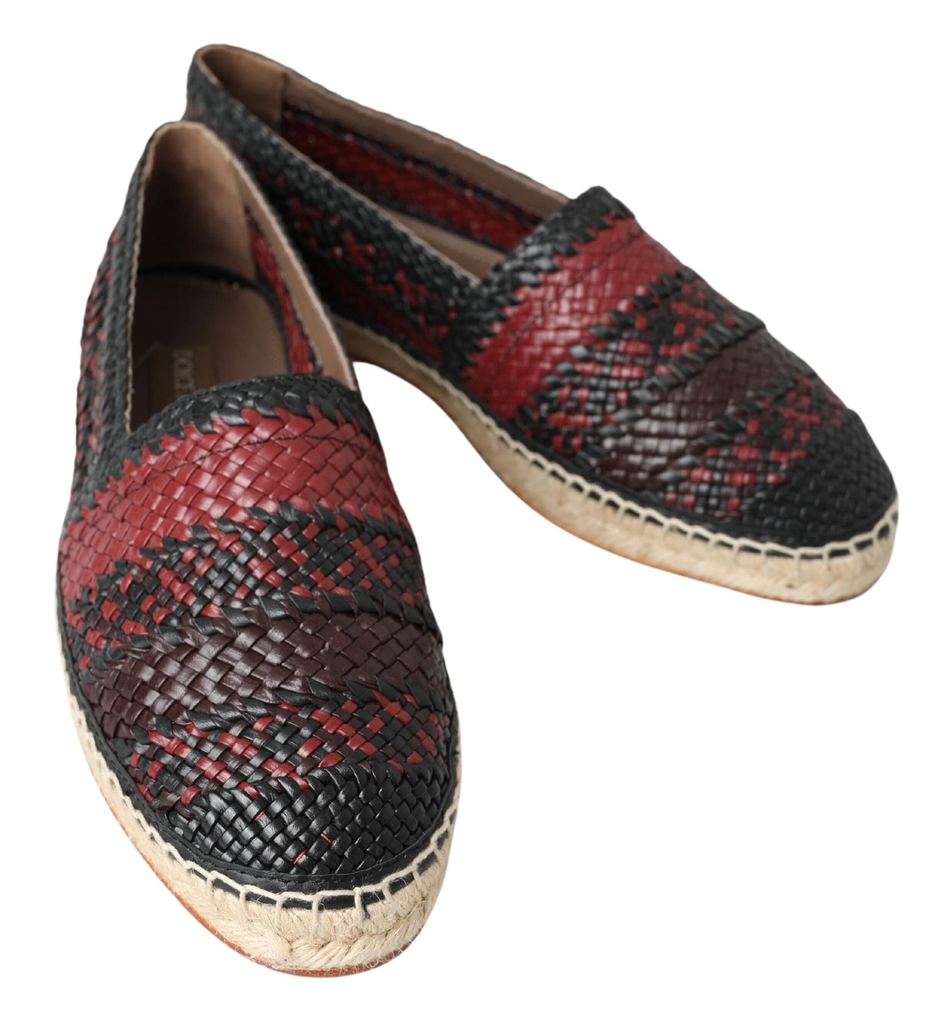 Zwarte Bordeaux Buffelleren Espadrille Schoenen