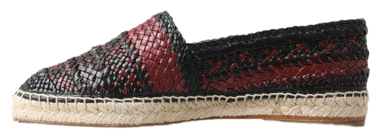 Zwarte Bordeaux Buffelleren Espadrille Schoenen