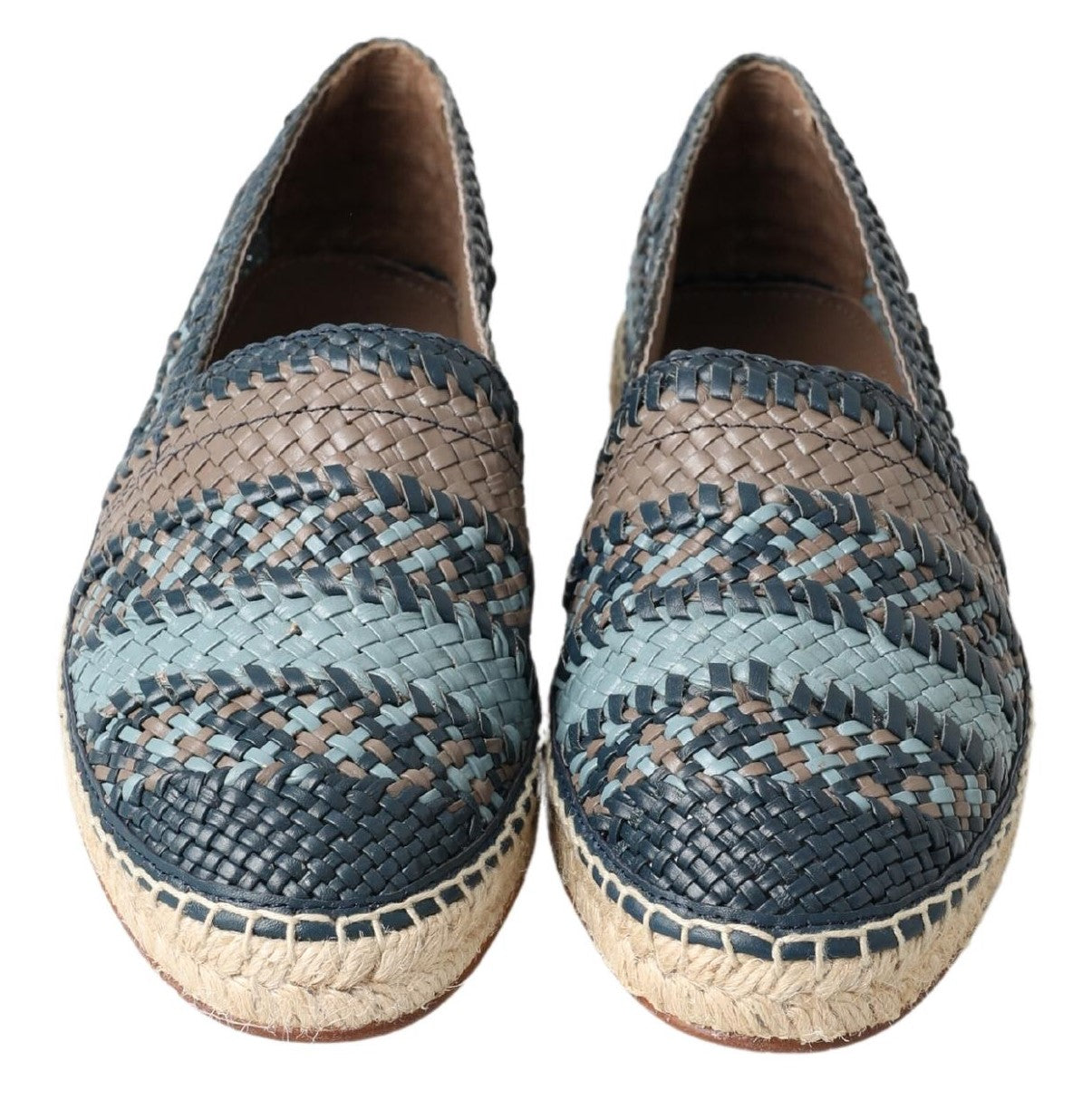 Blauwgrijze leren buffelleerschoenen