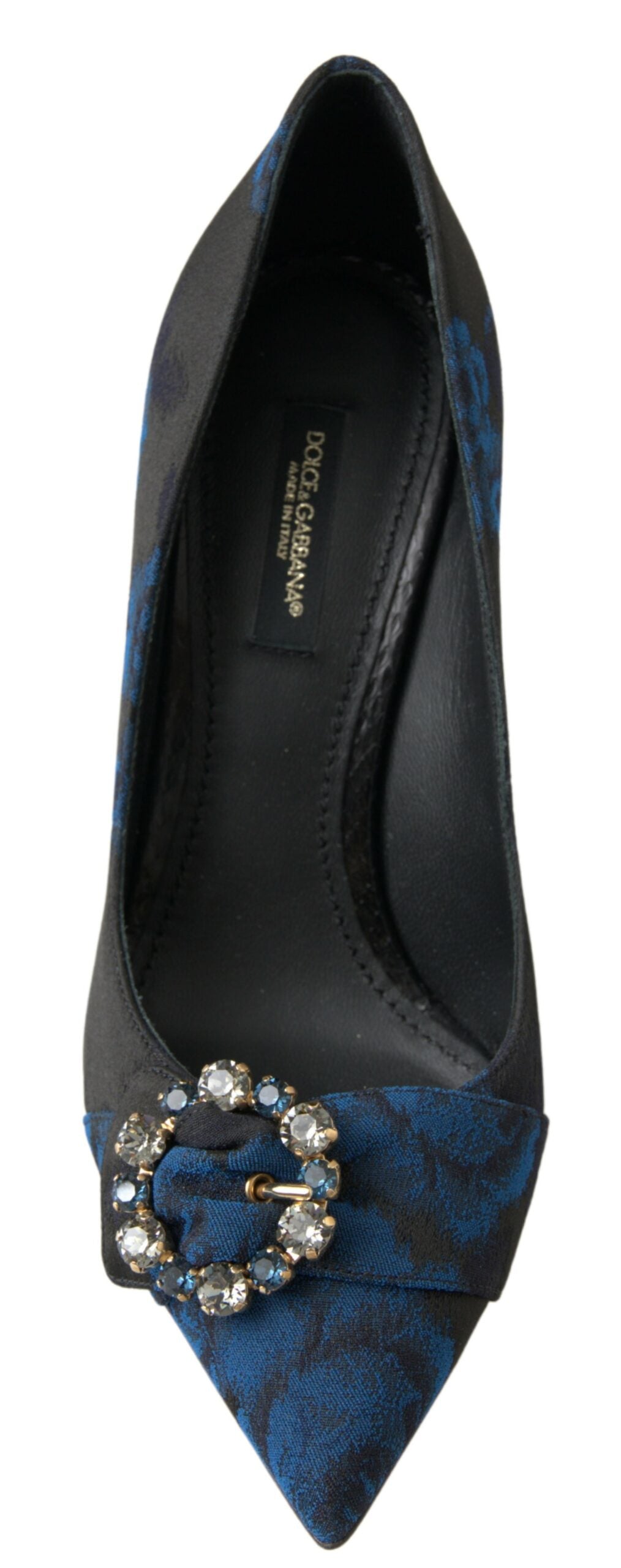 Blauwe Ayers Crystal Pumps met bloemenprint
