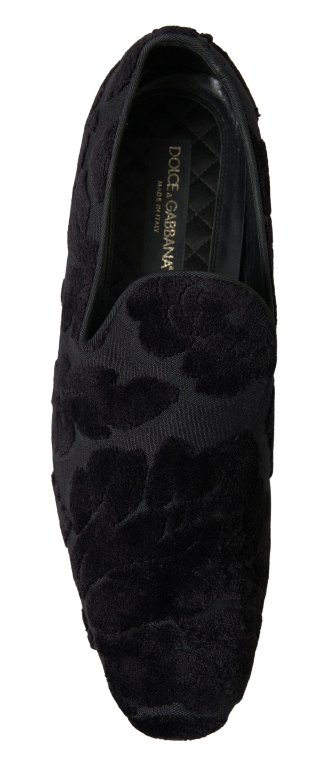 Zwarte brokaat loafers formele schoenen