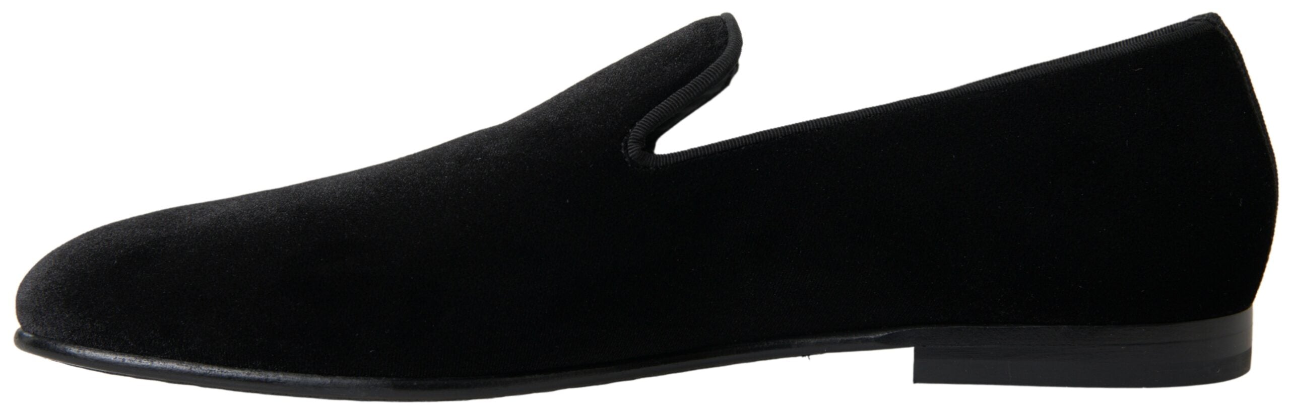 Zwarte fluwelen loafers formele schoenen
