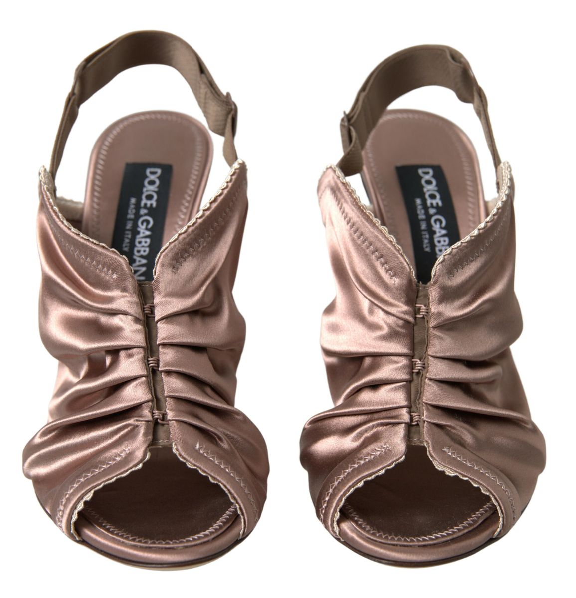 Lichtbruine slingback korset stijl stiletto hakken met sluiting
