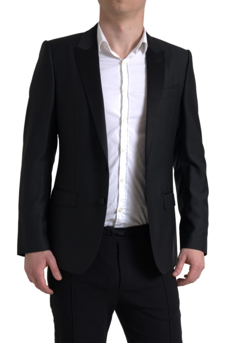 Zwarte wollen enkelrijs MARTINI blazer