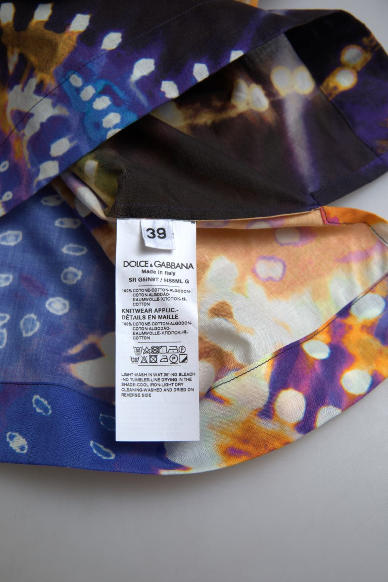 Luminaire Print Katoenen Polo Top Heren Shirt