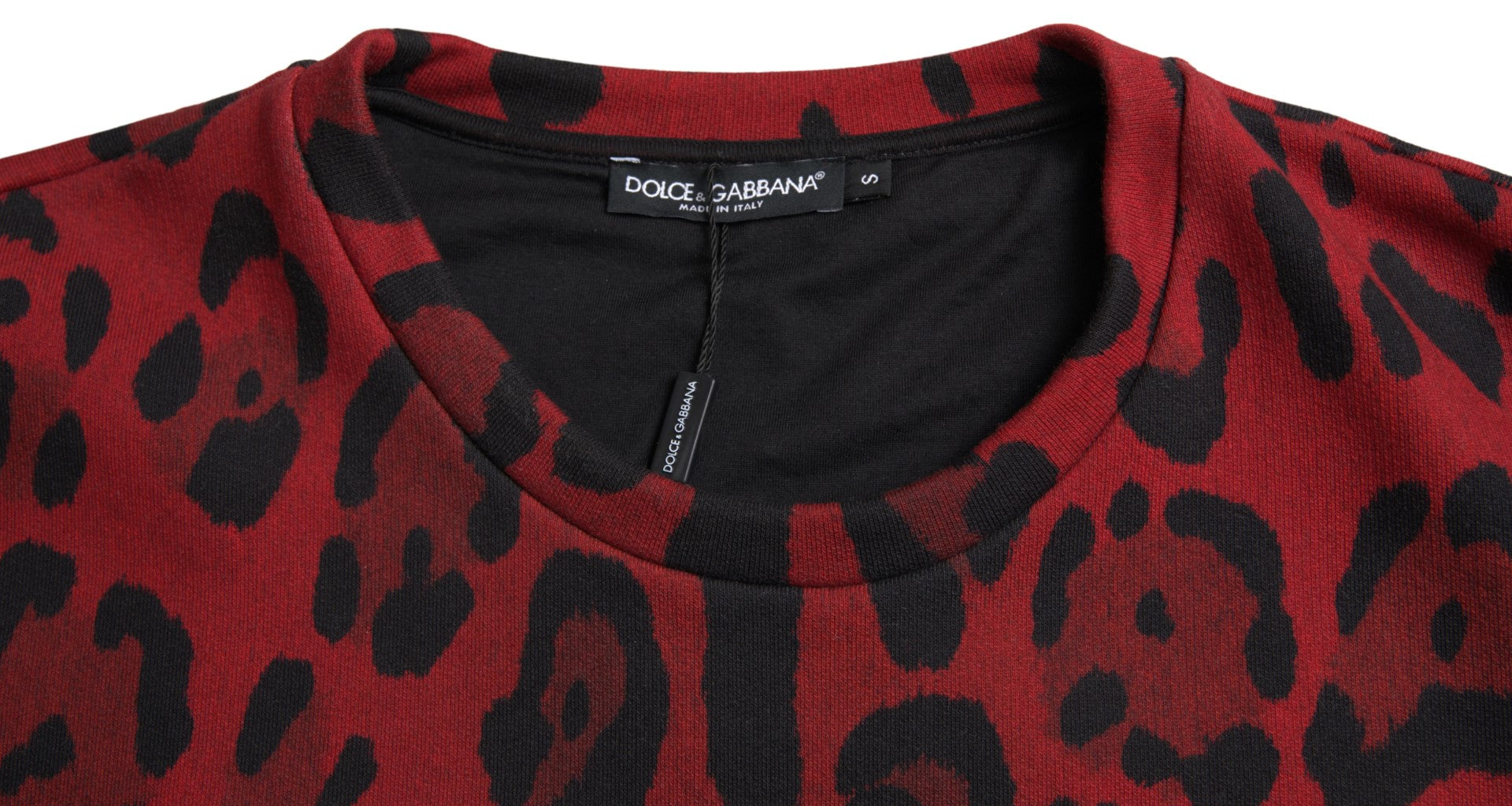 Rood luipaard katoenen mouwloos tanktop-shirt