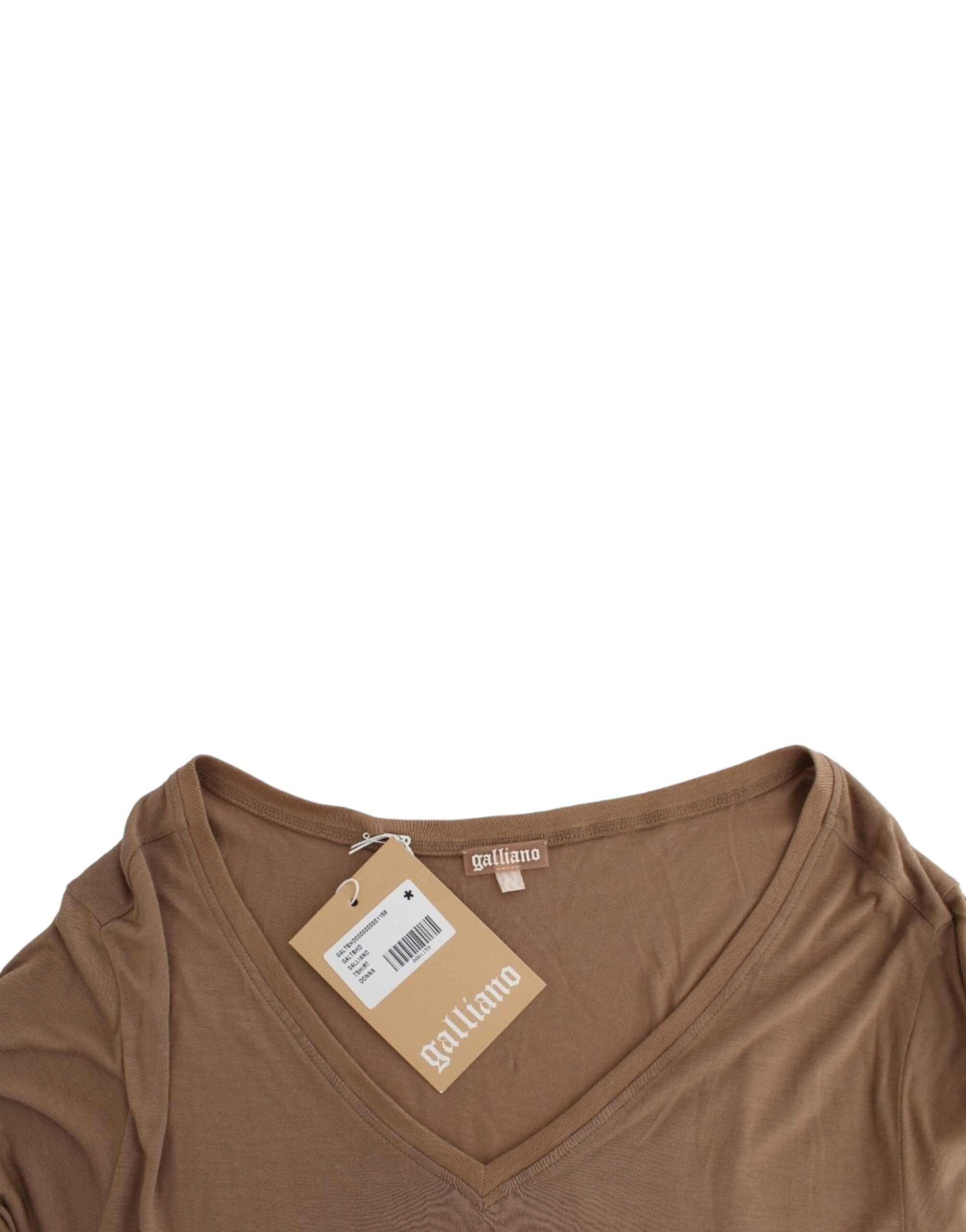 Bruine top met korte mouwen