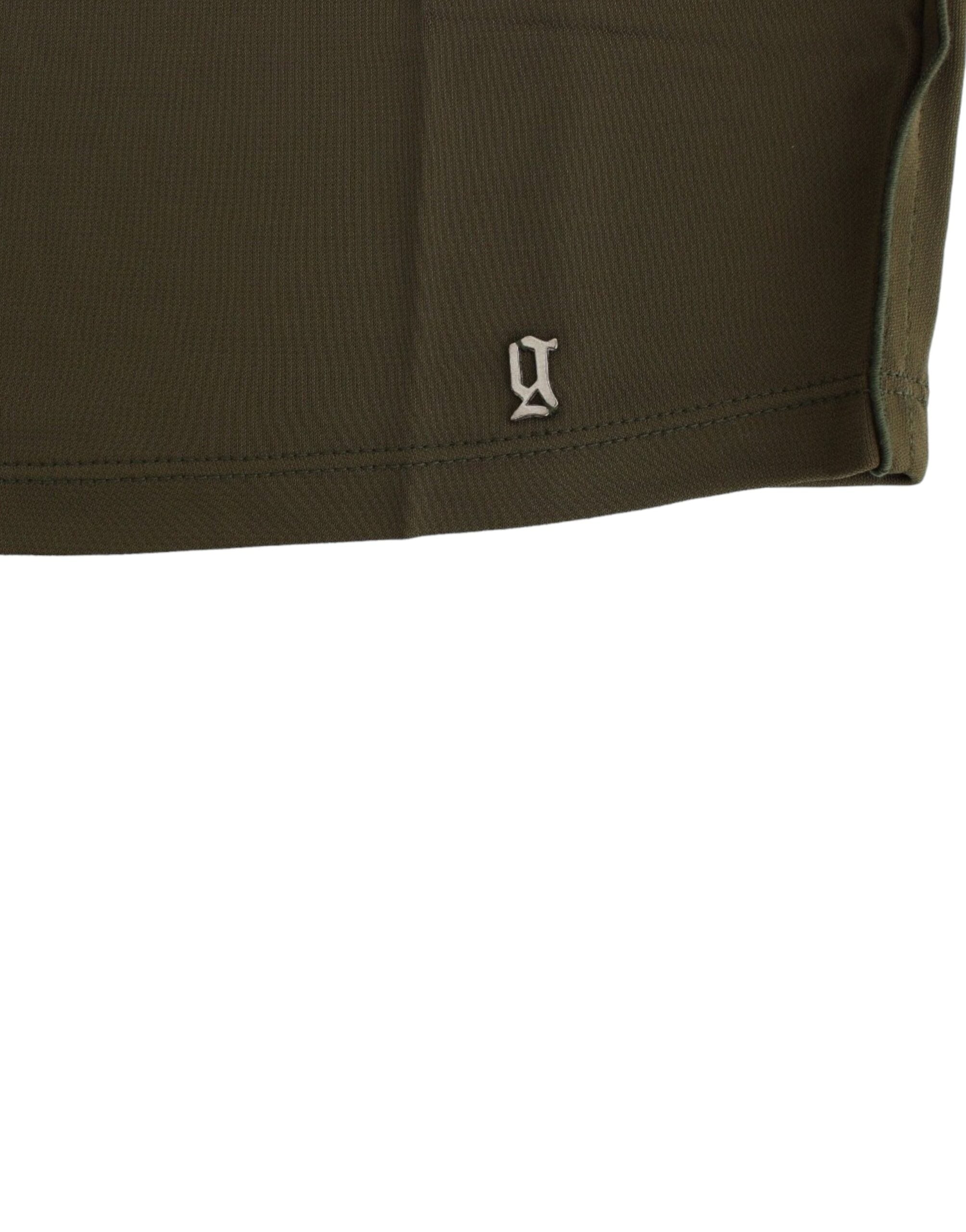 Groene blouse met korte mouwen