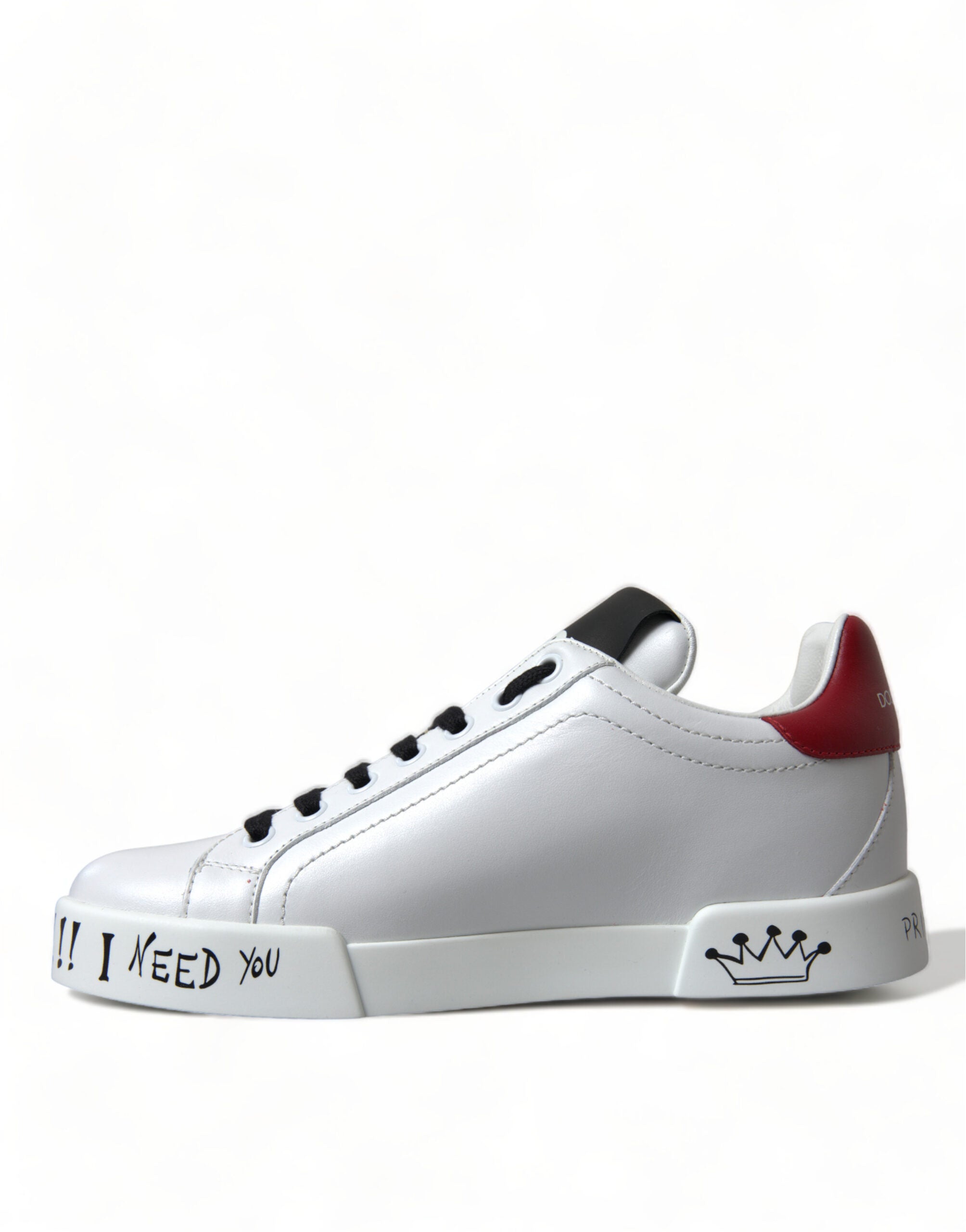 Witte Love Patch Portofino Classic Sneakers Schoenen