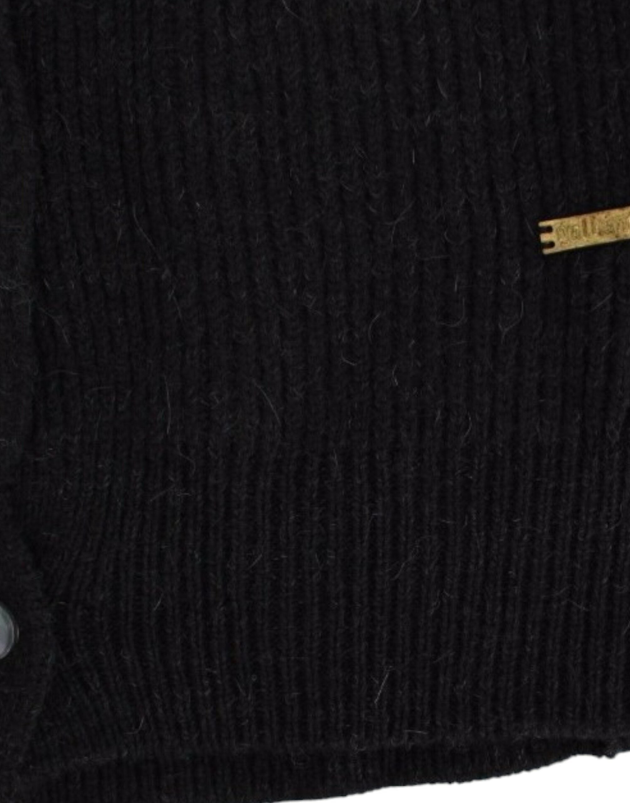 Zwarte wollen cardigan