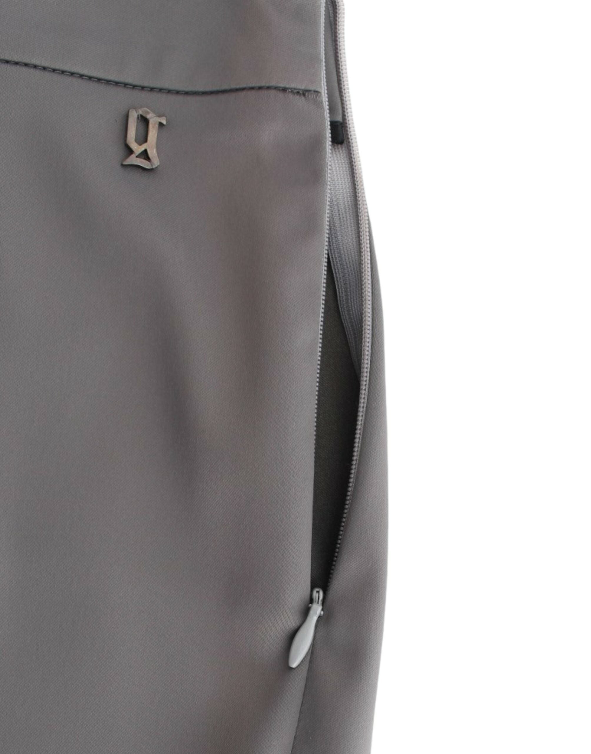 Grijze slim fit broek
