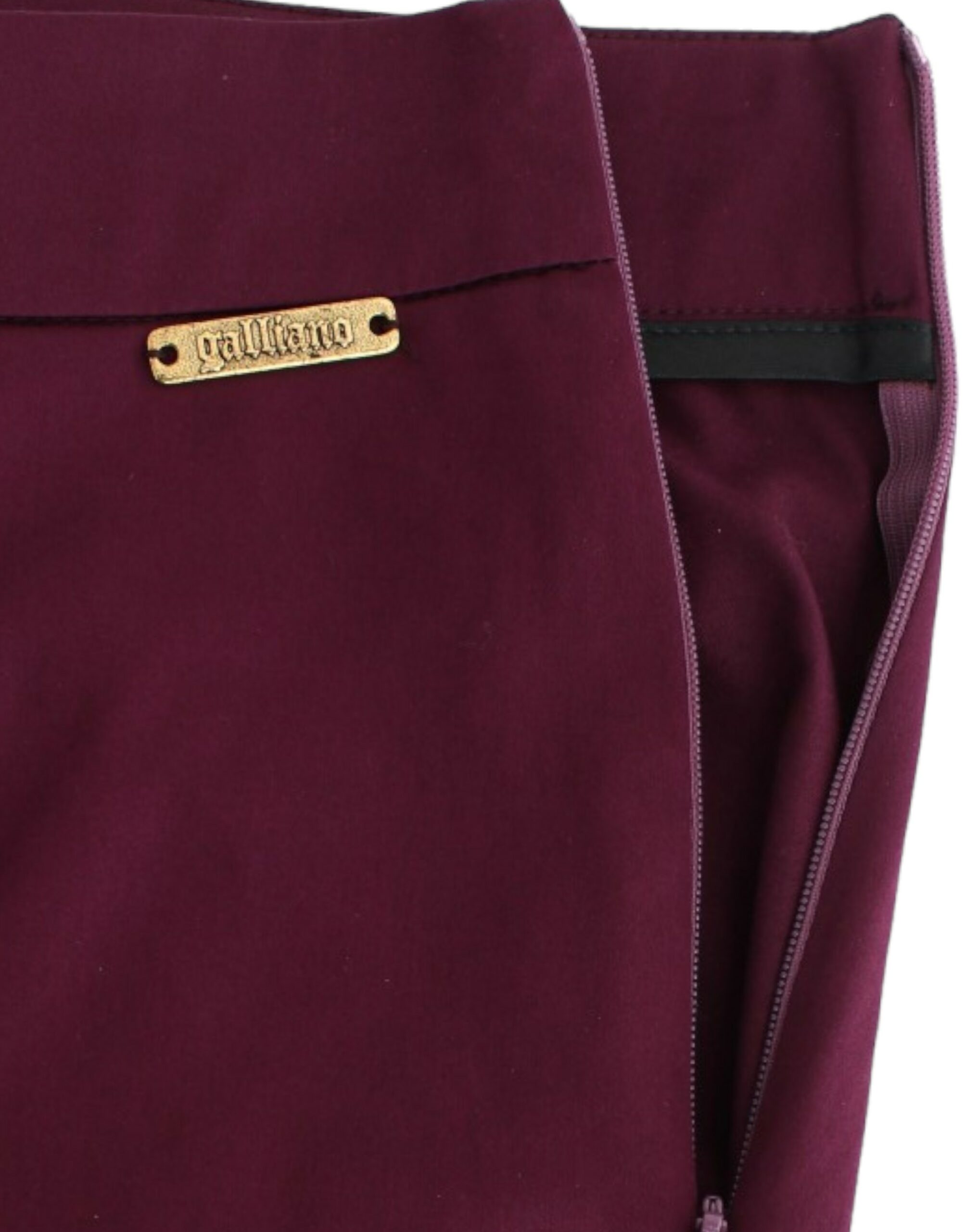 Paarse slim fit broek