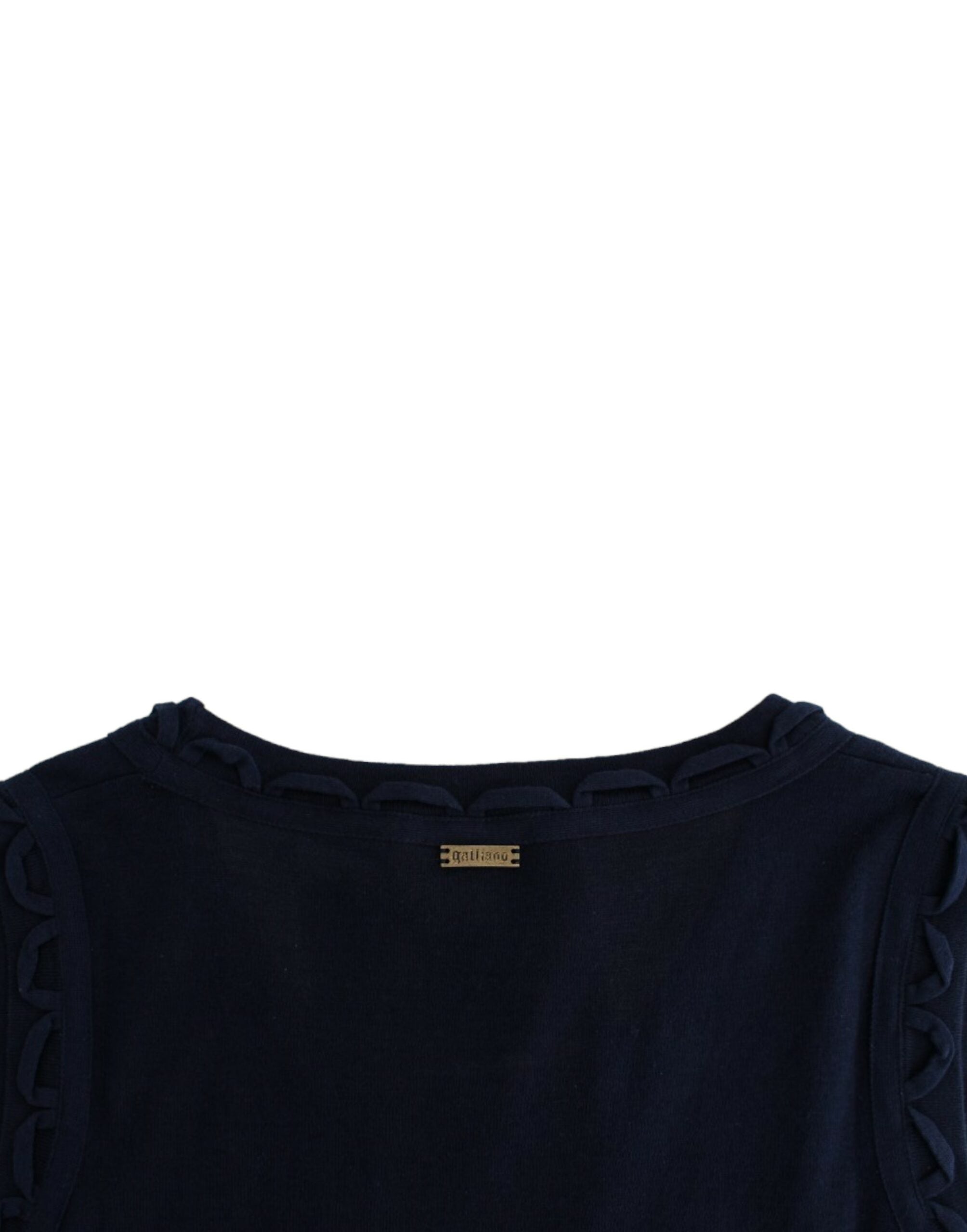 Blauwe katoenen jersey jurk