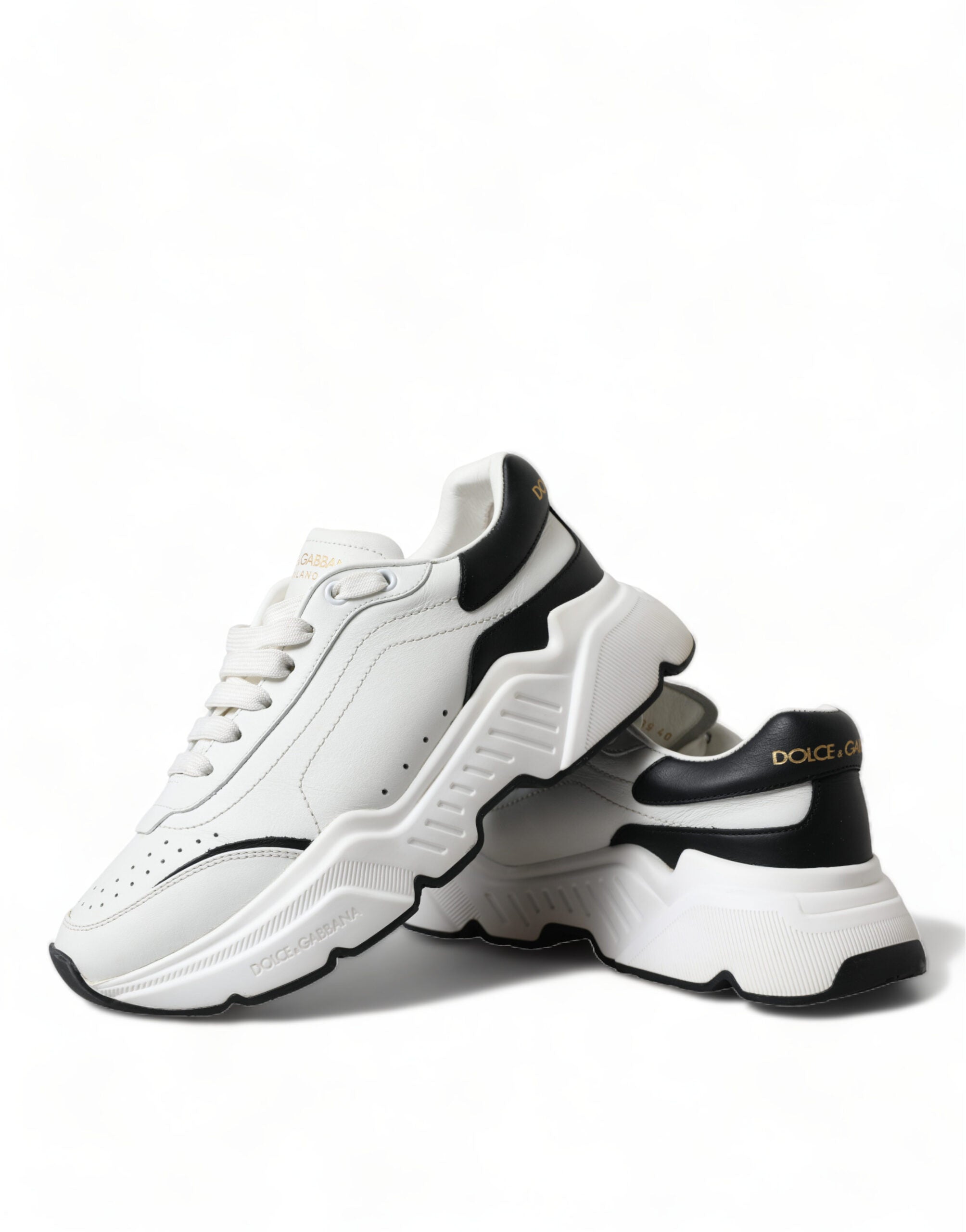 Witte zwarte lage Daymaster sneakers