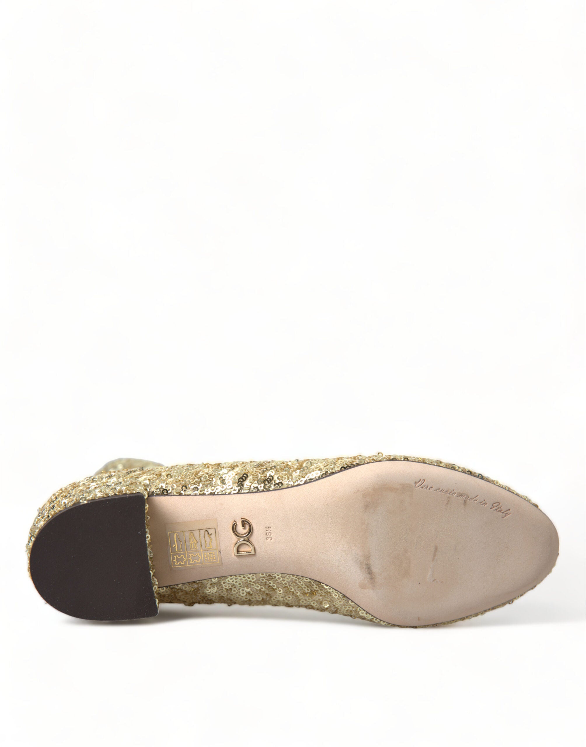 Gouden pailletten korte laarzen stretch schoenen