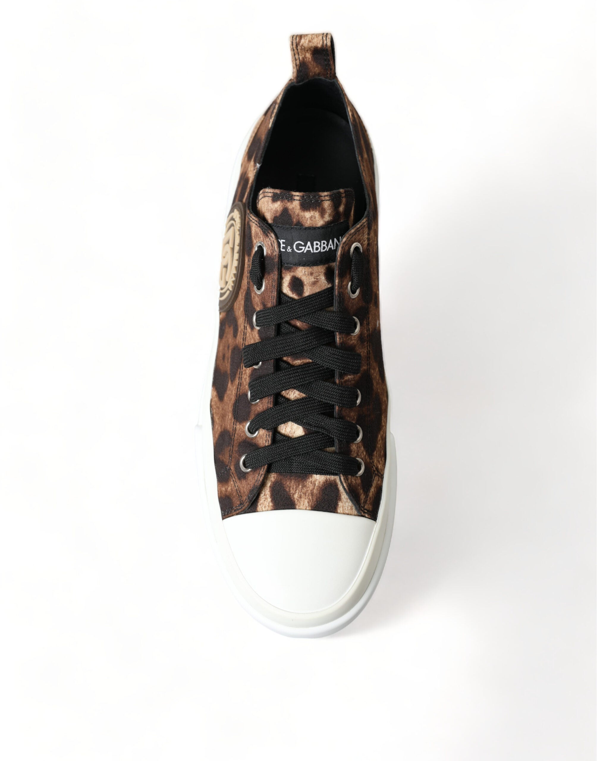 Bruine luipaard canvas sneakers