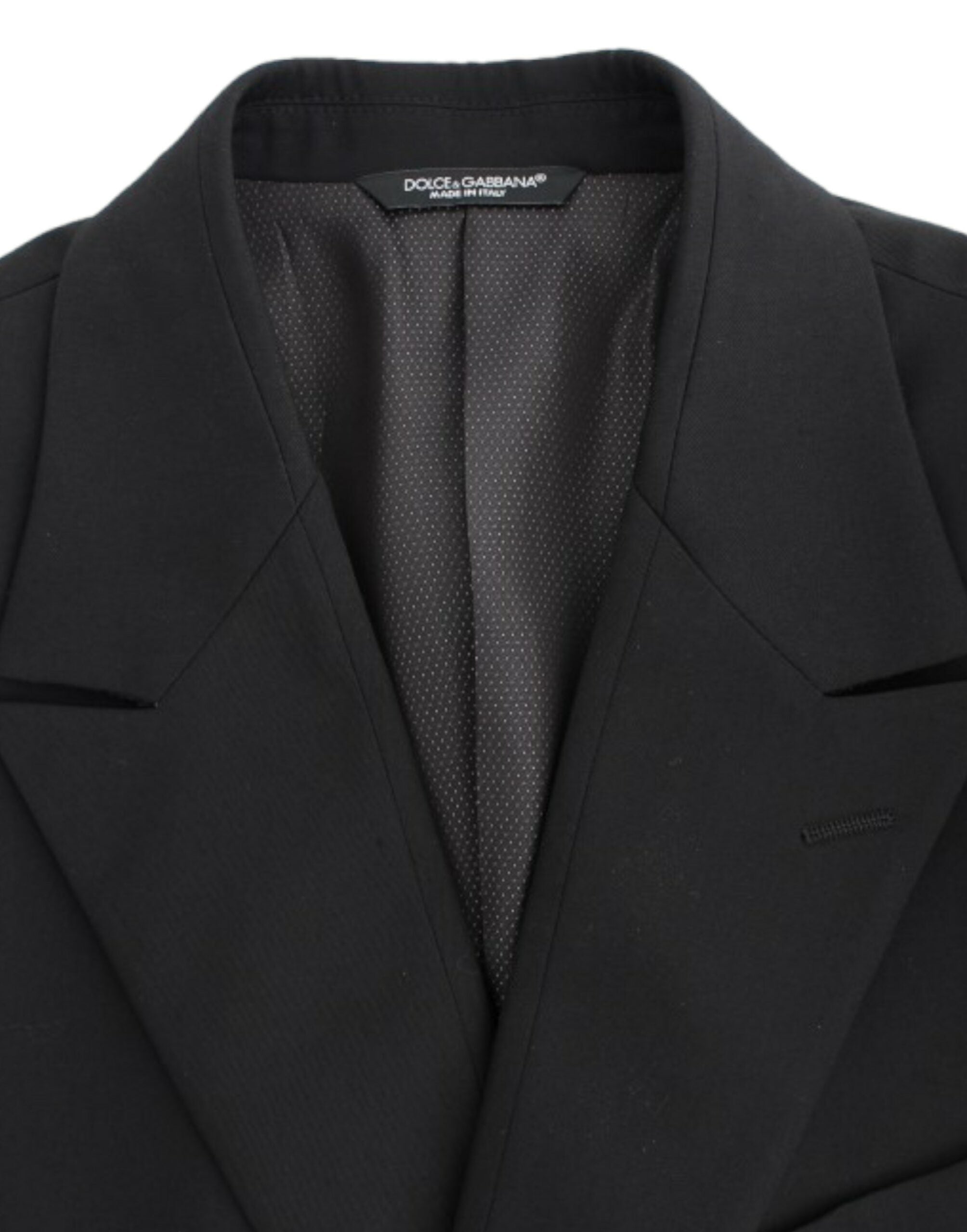 Zwarte wollen slim fit blazer