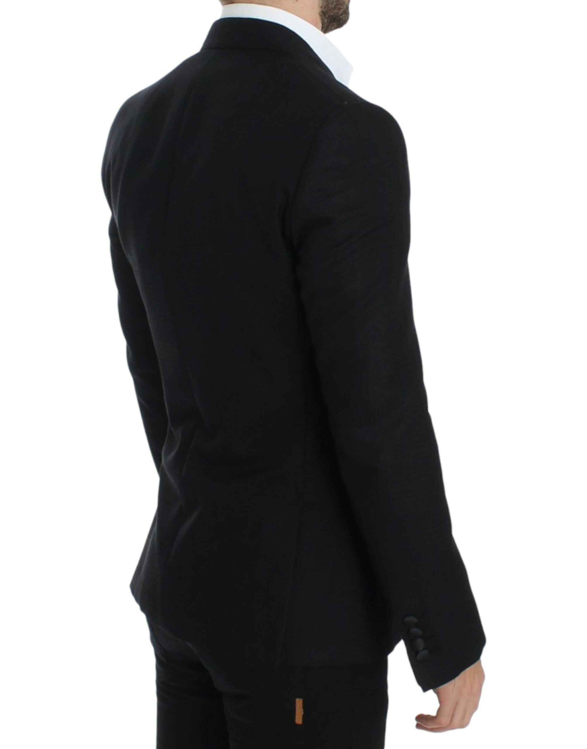 Zwarte wollen zijden SICILIA blazer