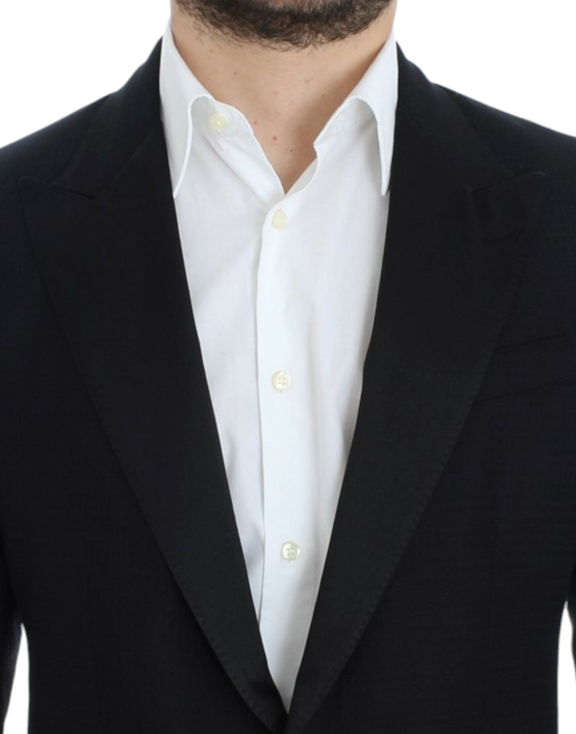 Zwarte wollen zijden SICILIA blazer