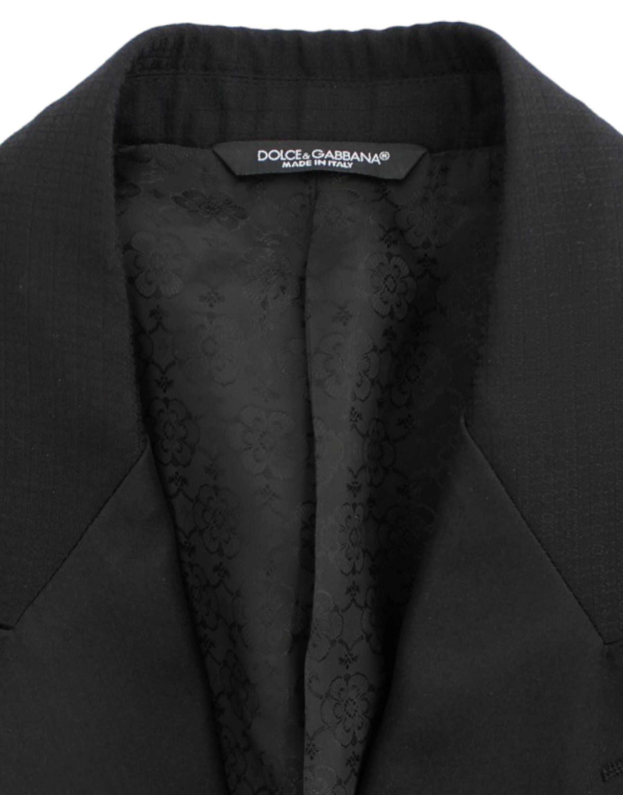 Zwarte wollen zijden SICILIA blazer