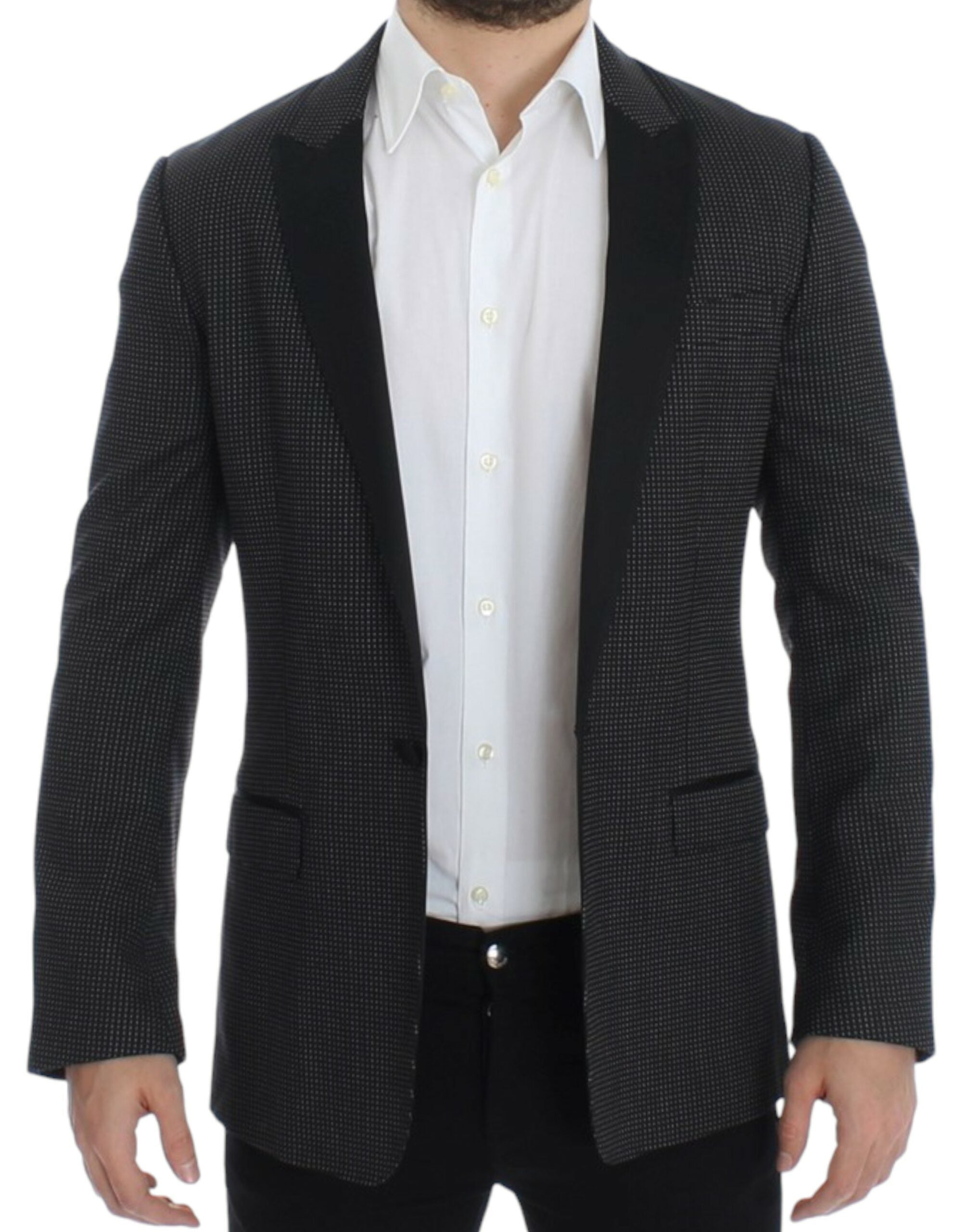Zwarte wollen slanke MARTINI blazer