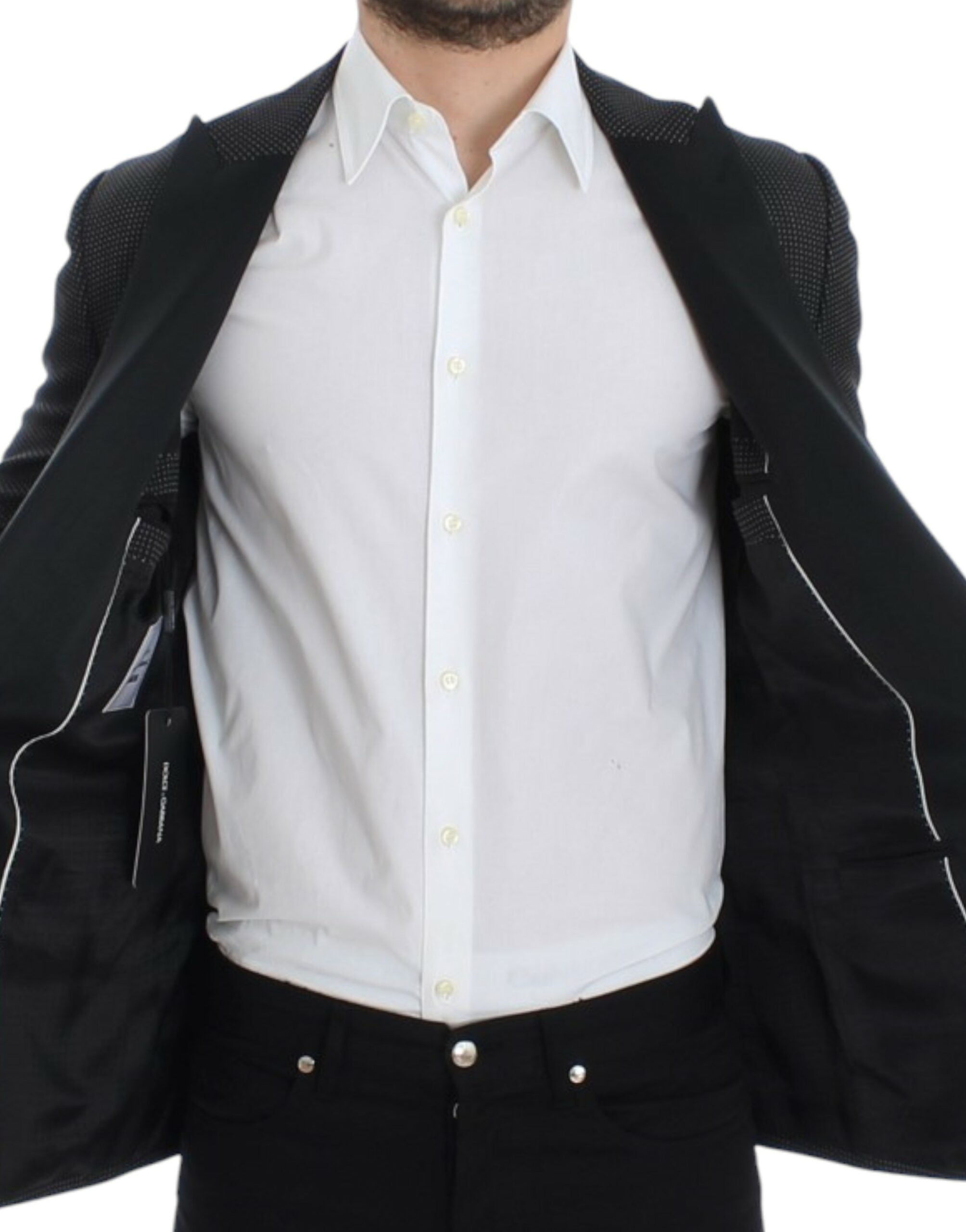 Zwarte wollen slanke MARTINI blazer