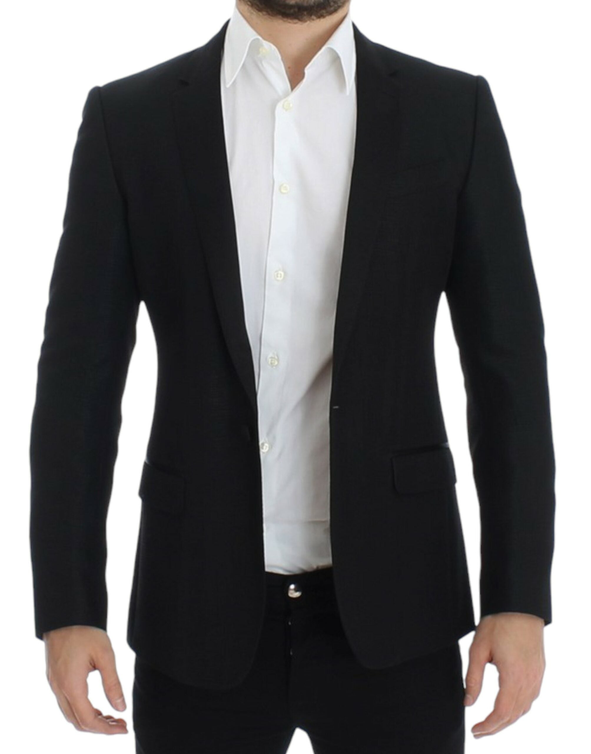 Zwarte wollen MARTINI slim blazer