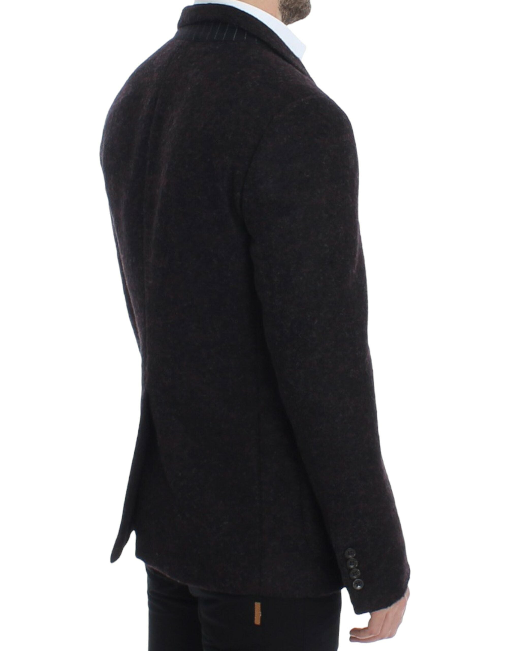 Bordeaux alpaga blazer met twee knopen