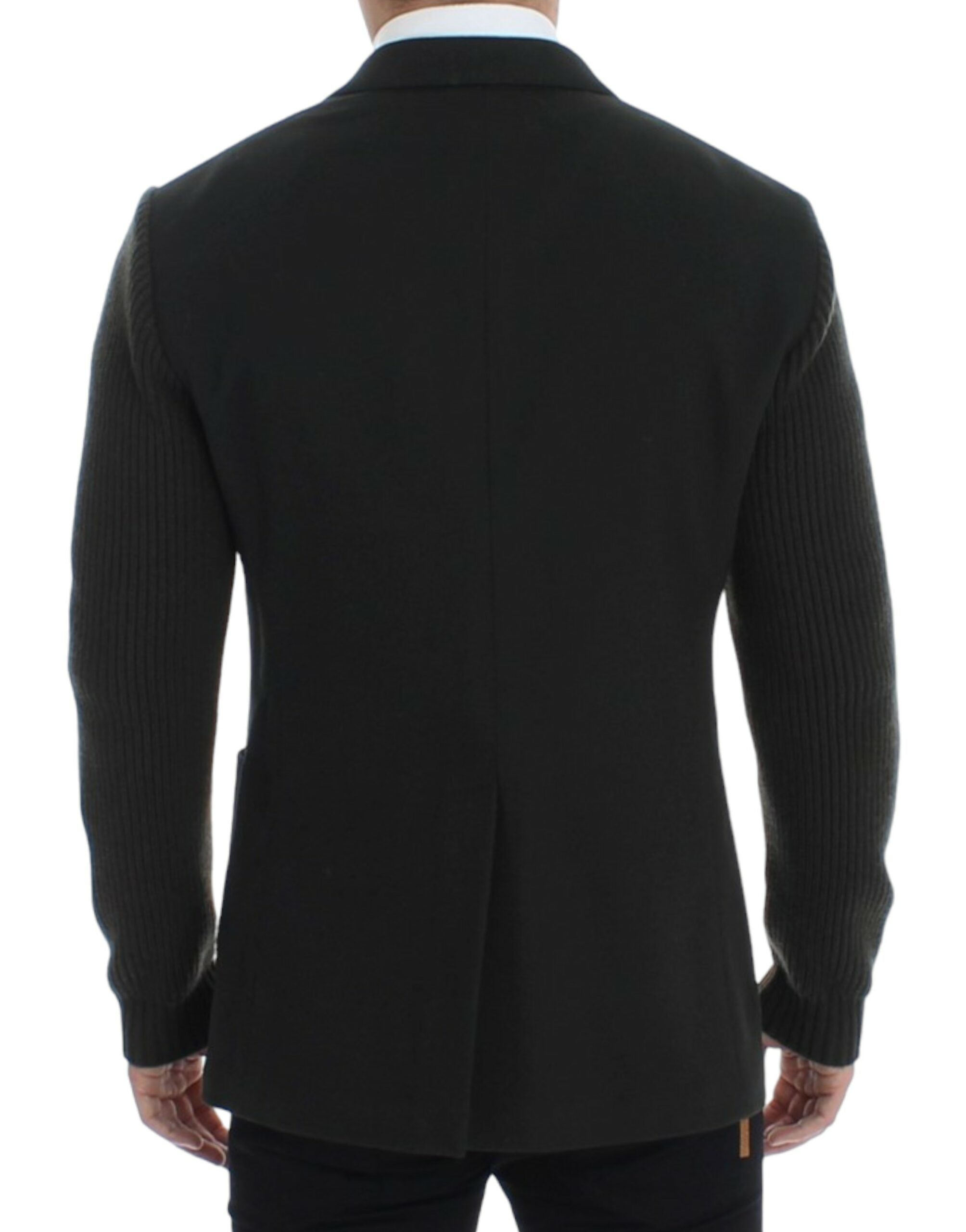 Groen kasjmier tweeknoopsblazer