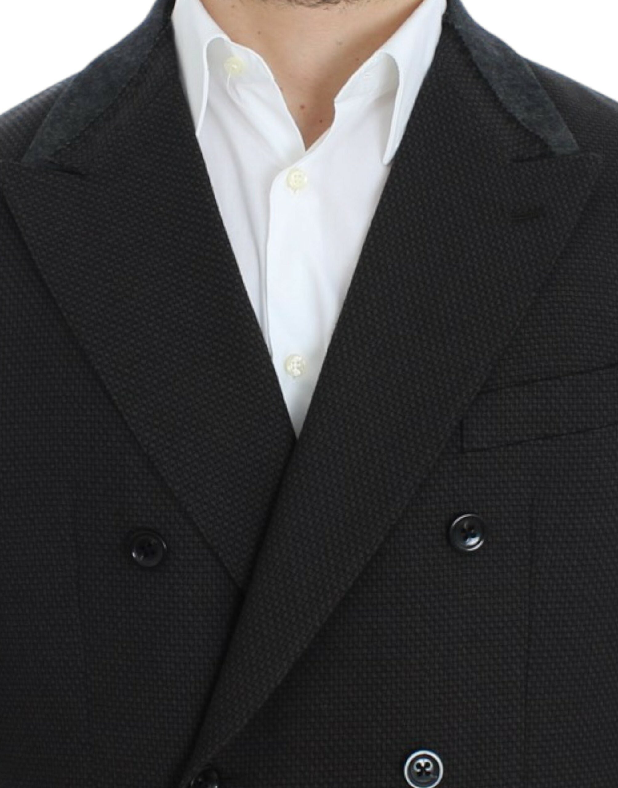 Bruine wollen slim fit blazer
