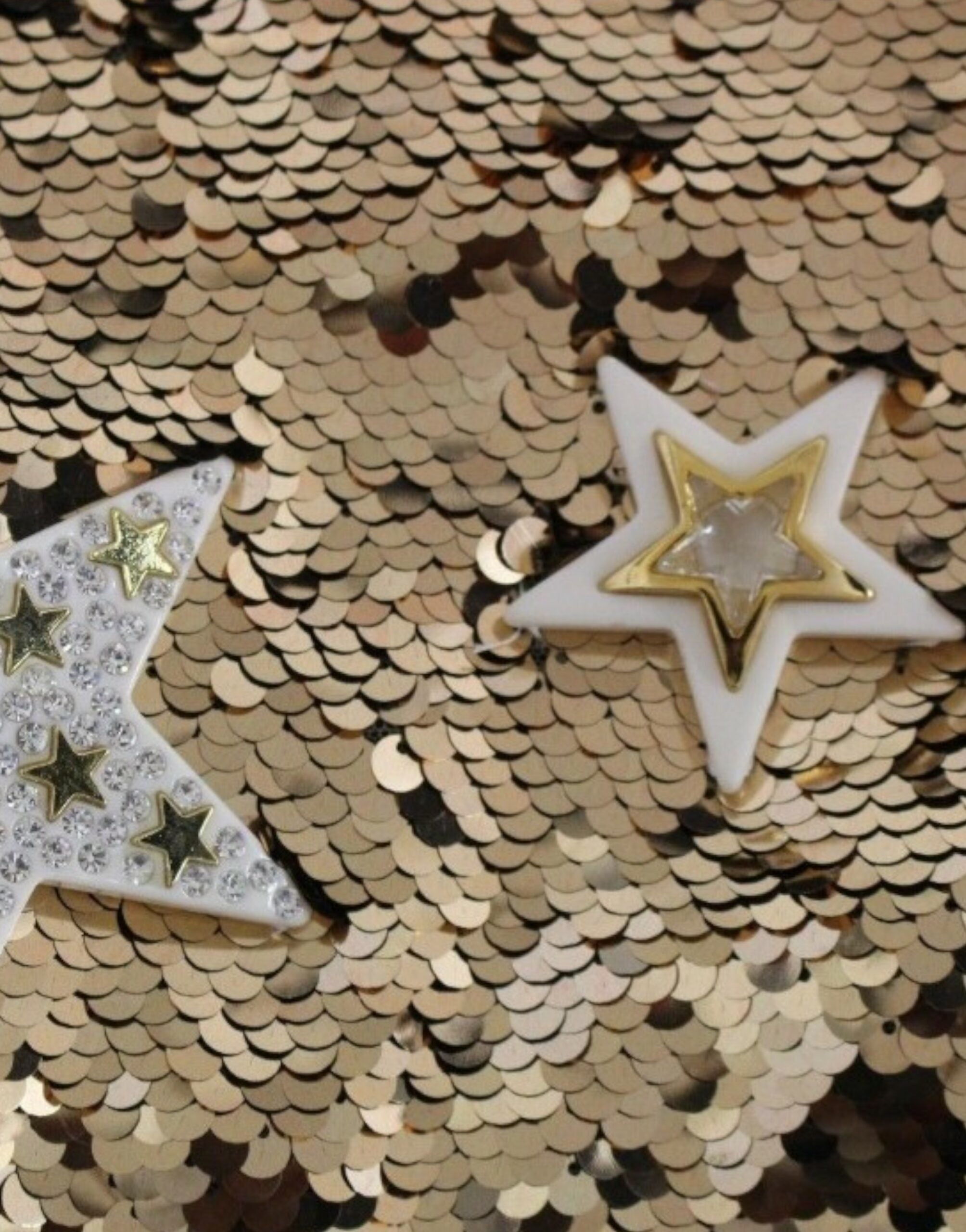 Meesterwerk gouden pailletten kristallen swarovski jurk