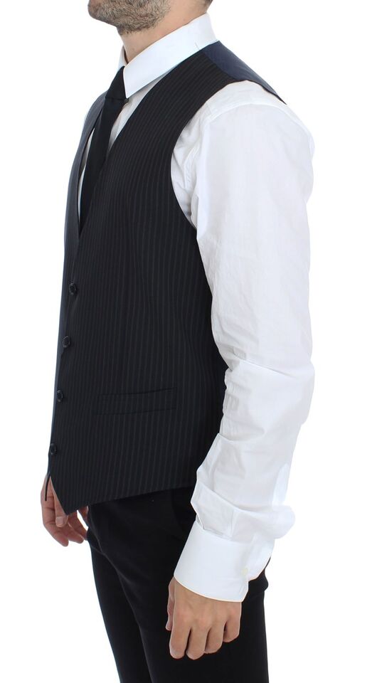 Grijs stretch formeel vest gilet