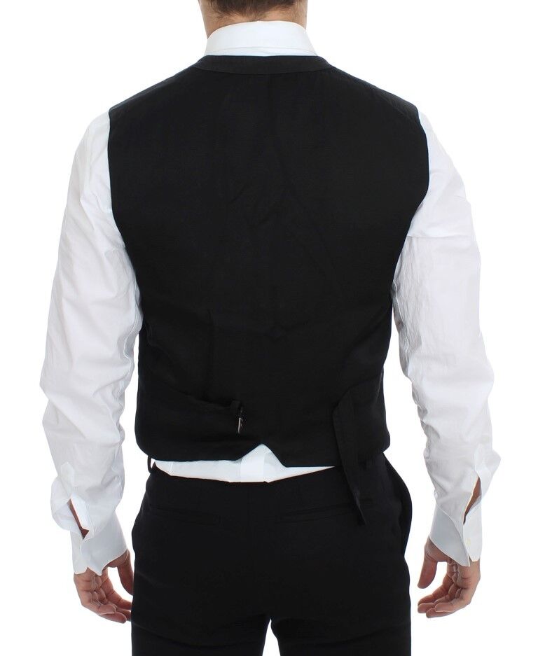 Zwarte katoenen gilet