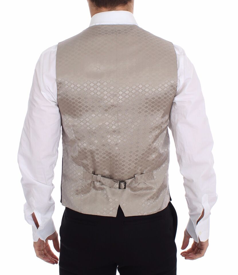 Zwarte katoenen vest blazerjas