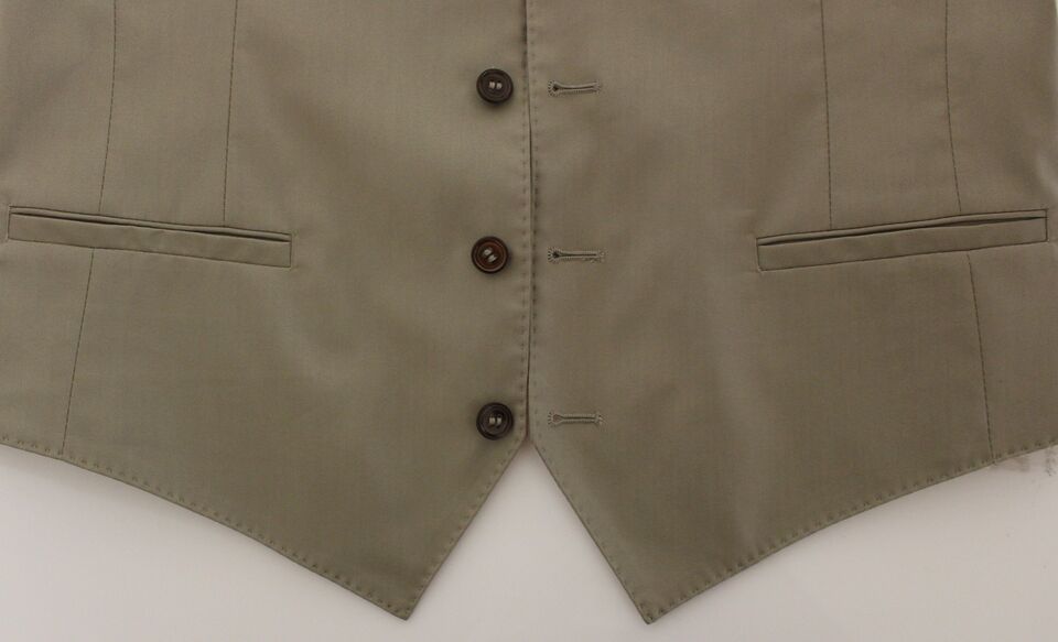 Beige katoenen vest blazerjasje