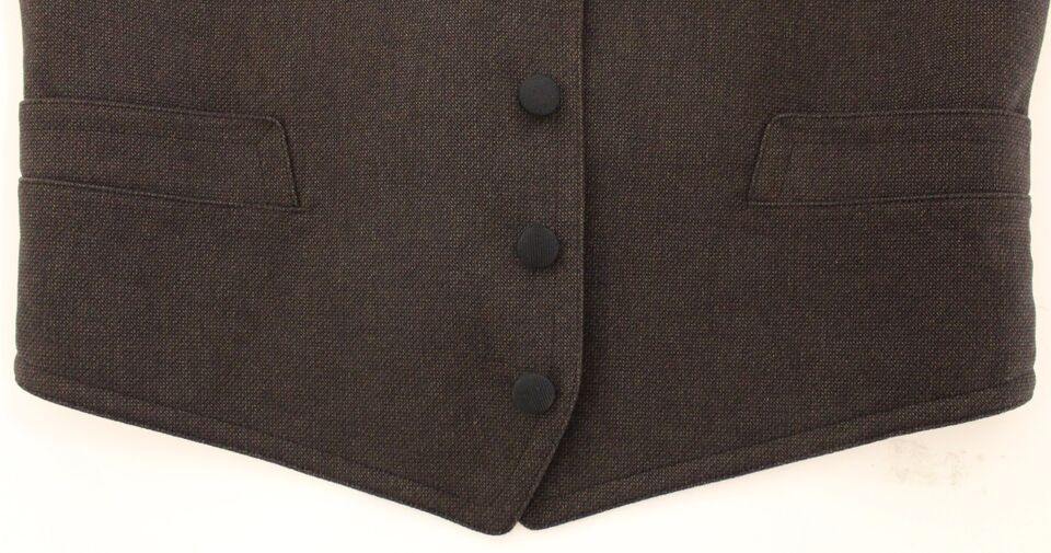 Bruin katoenen gilet