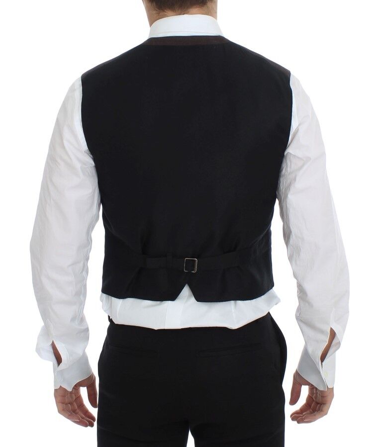 Bruin katoenen gilet