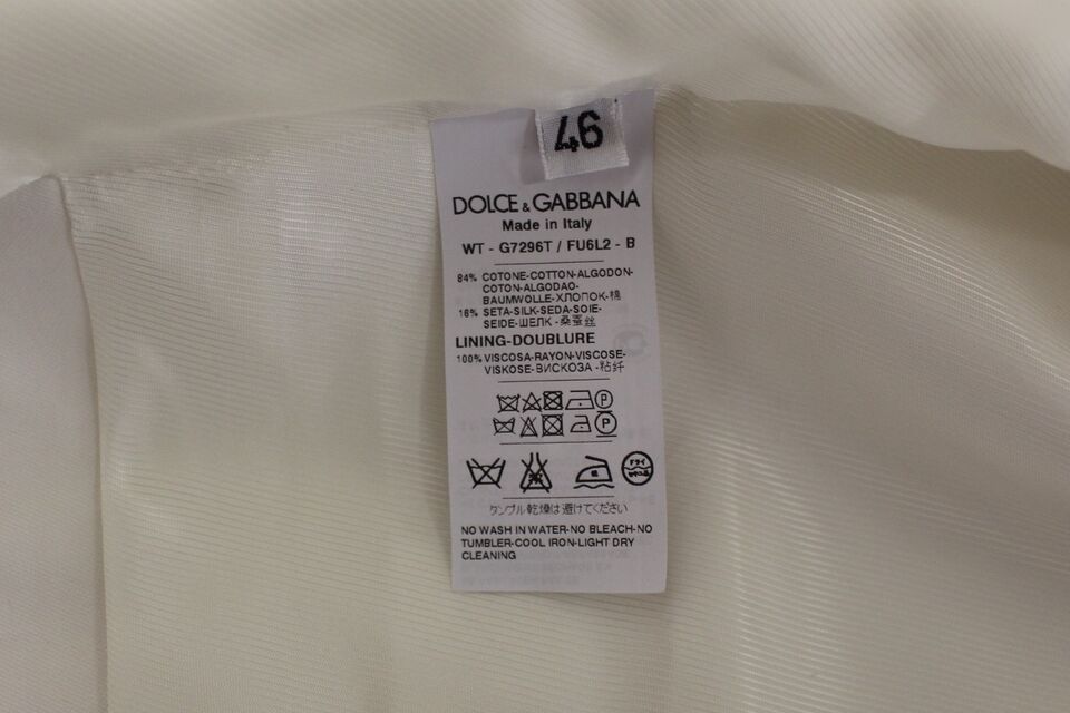 Witte katoenen zijden mix jurk vest blazer