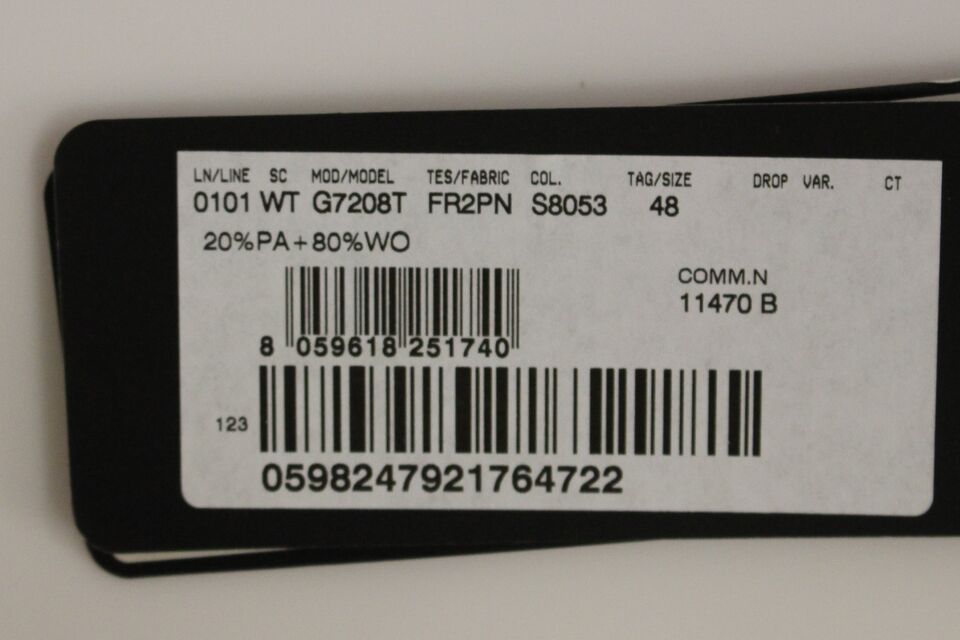 Zwart gestreept wollen vest met logo